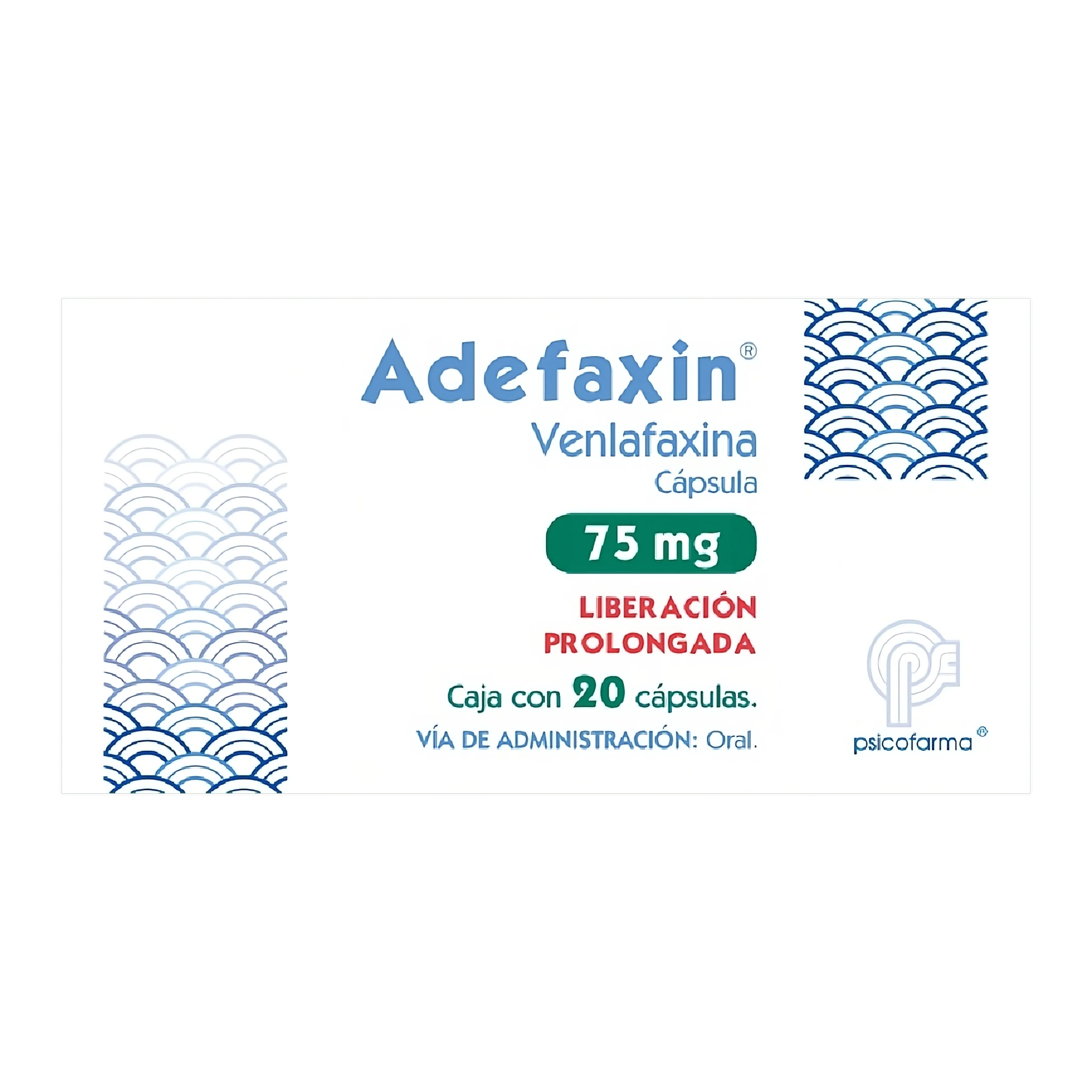 Adefaxin 75 Mg Con 20 Cápsulas