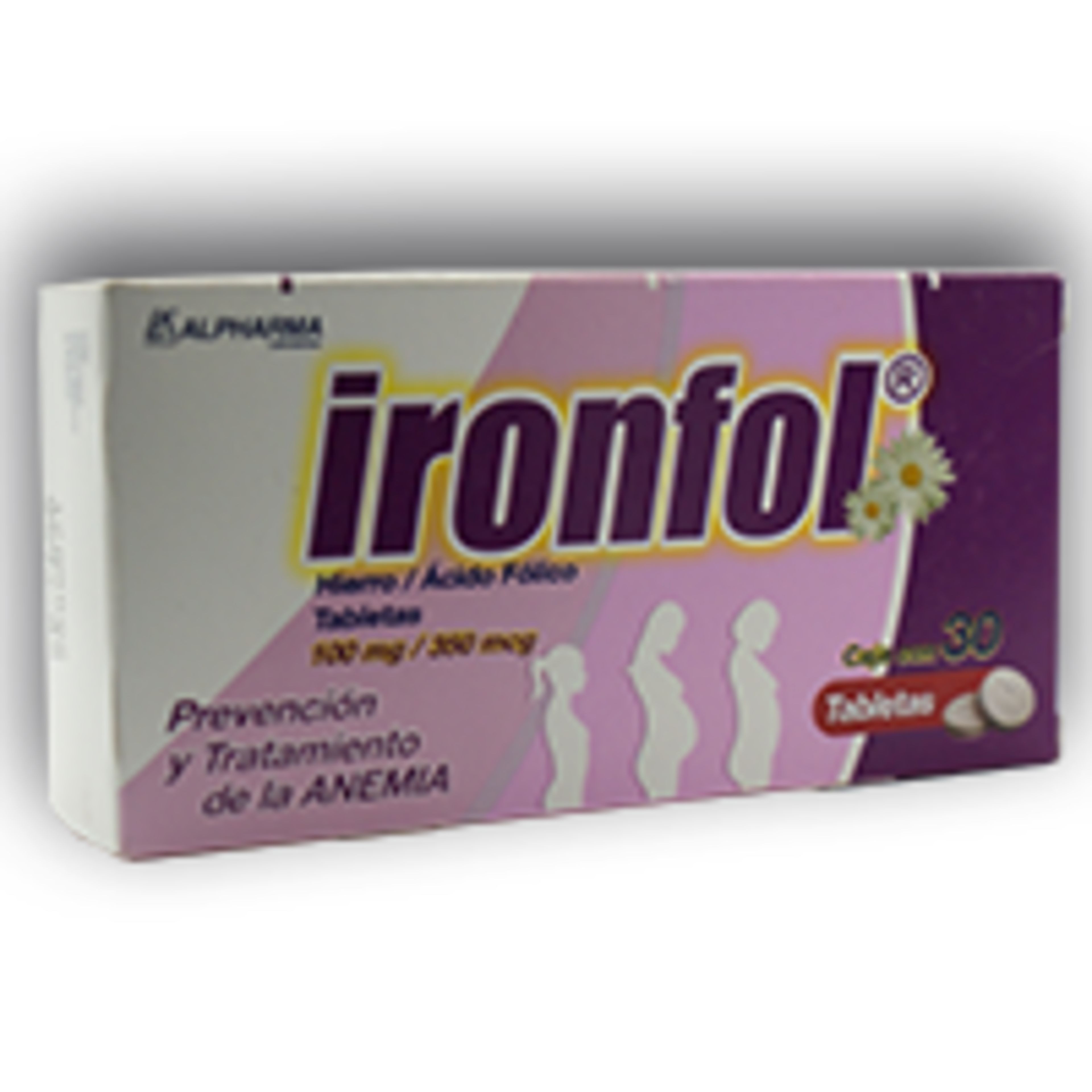 Ironfol 100 Mg/350 Mcg Con 30 Tabletas