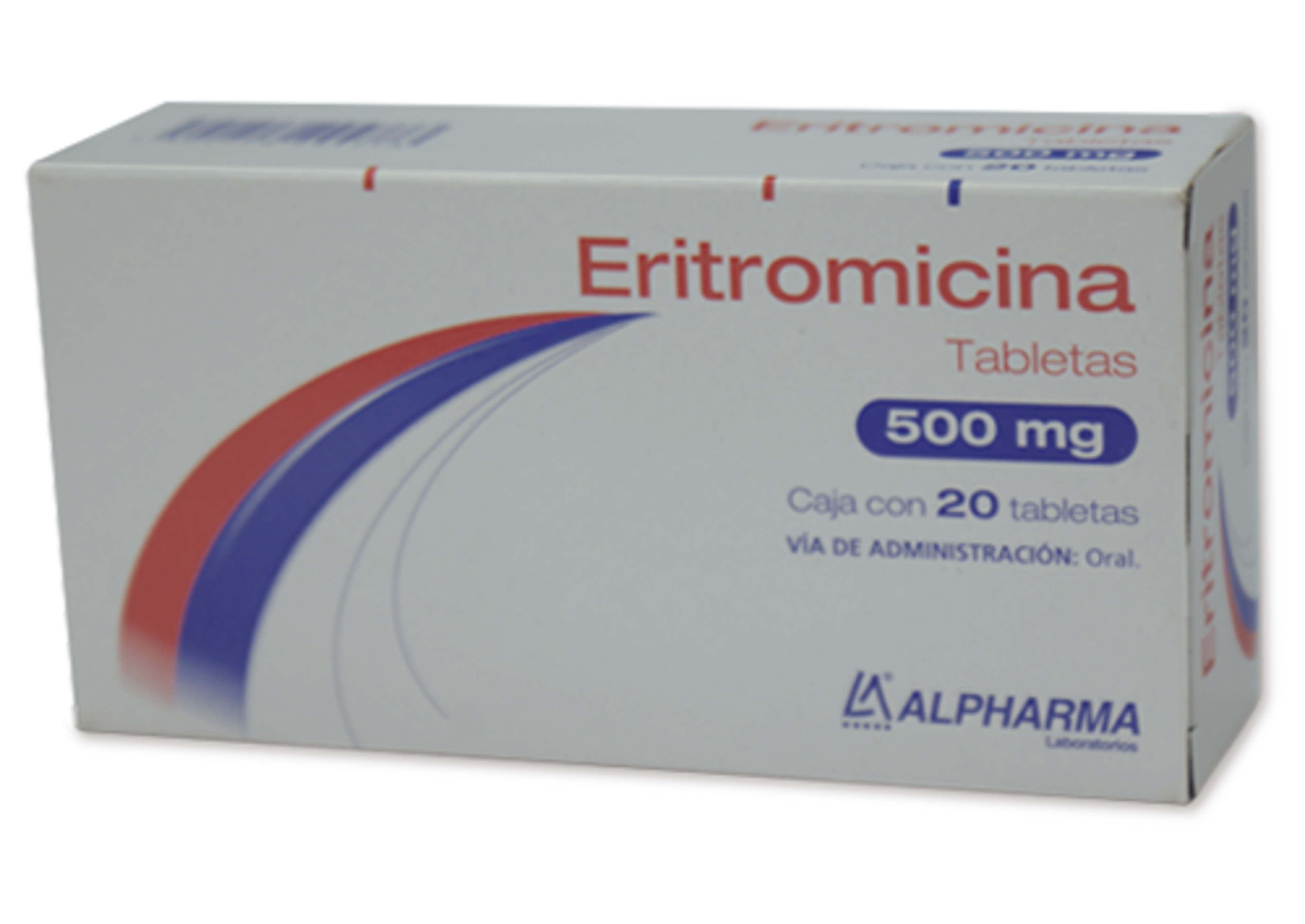 Eritromicina 500 Mg Con 20 Tabletas