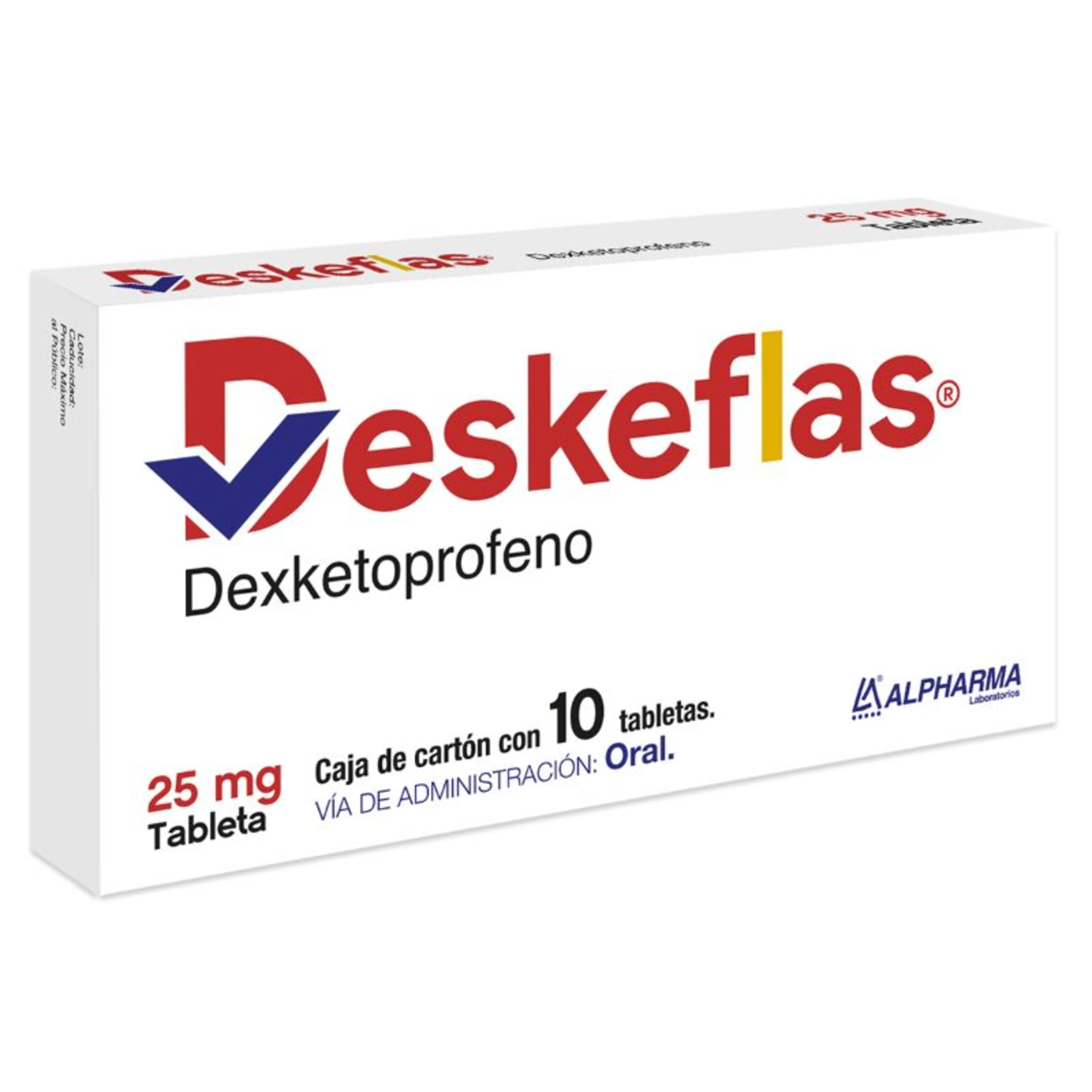 Deskeflas 25 Mg Con 10 Tabletas