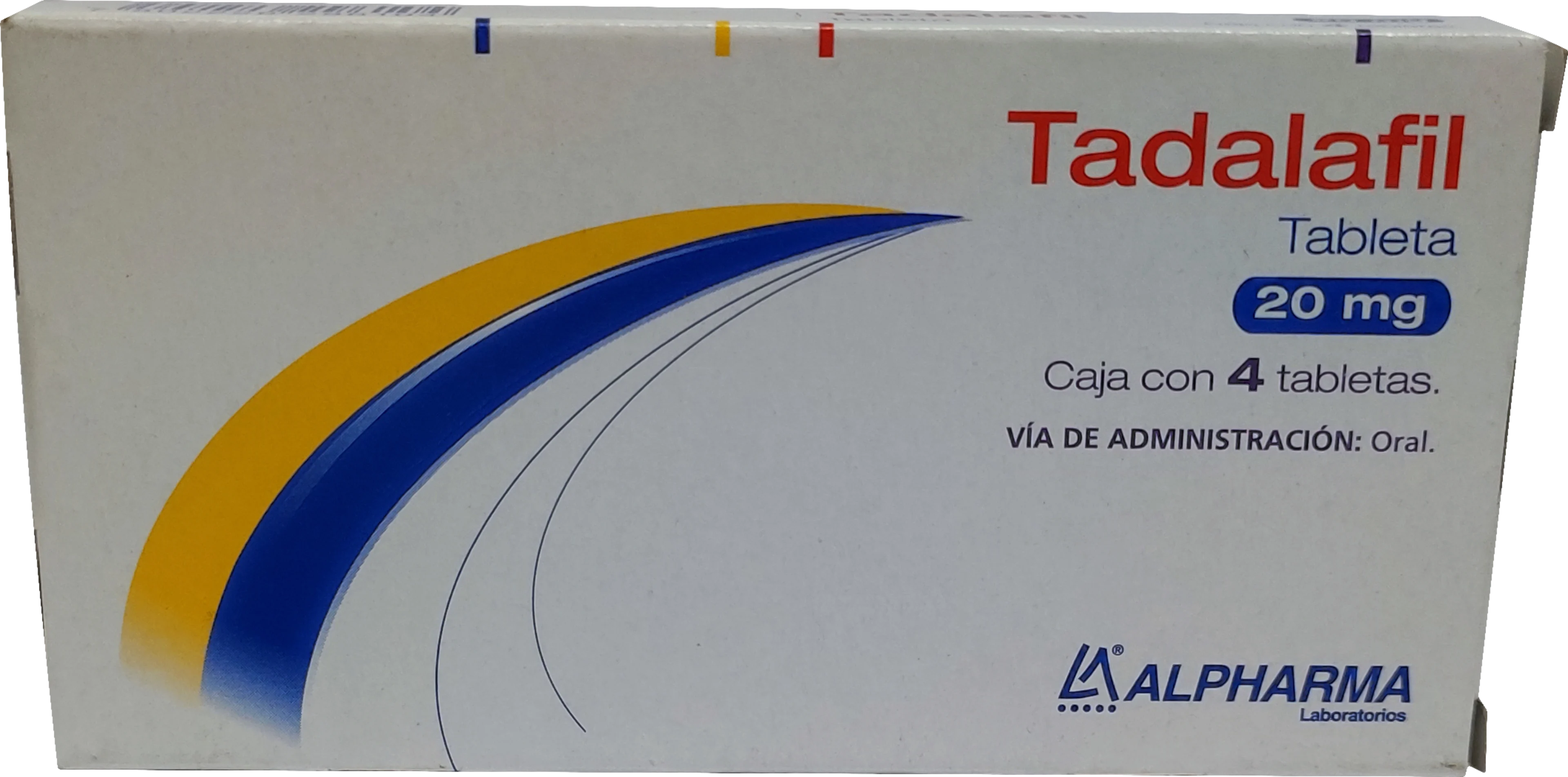 Tadalafil Alpha 20 mg 4 tabletas