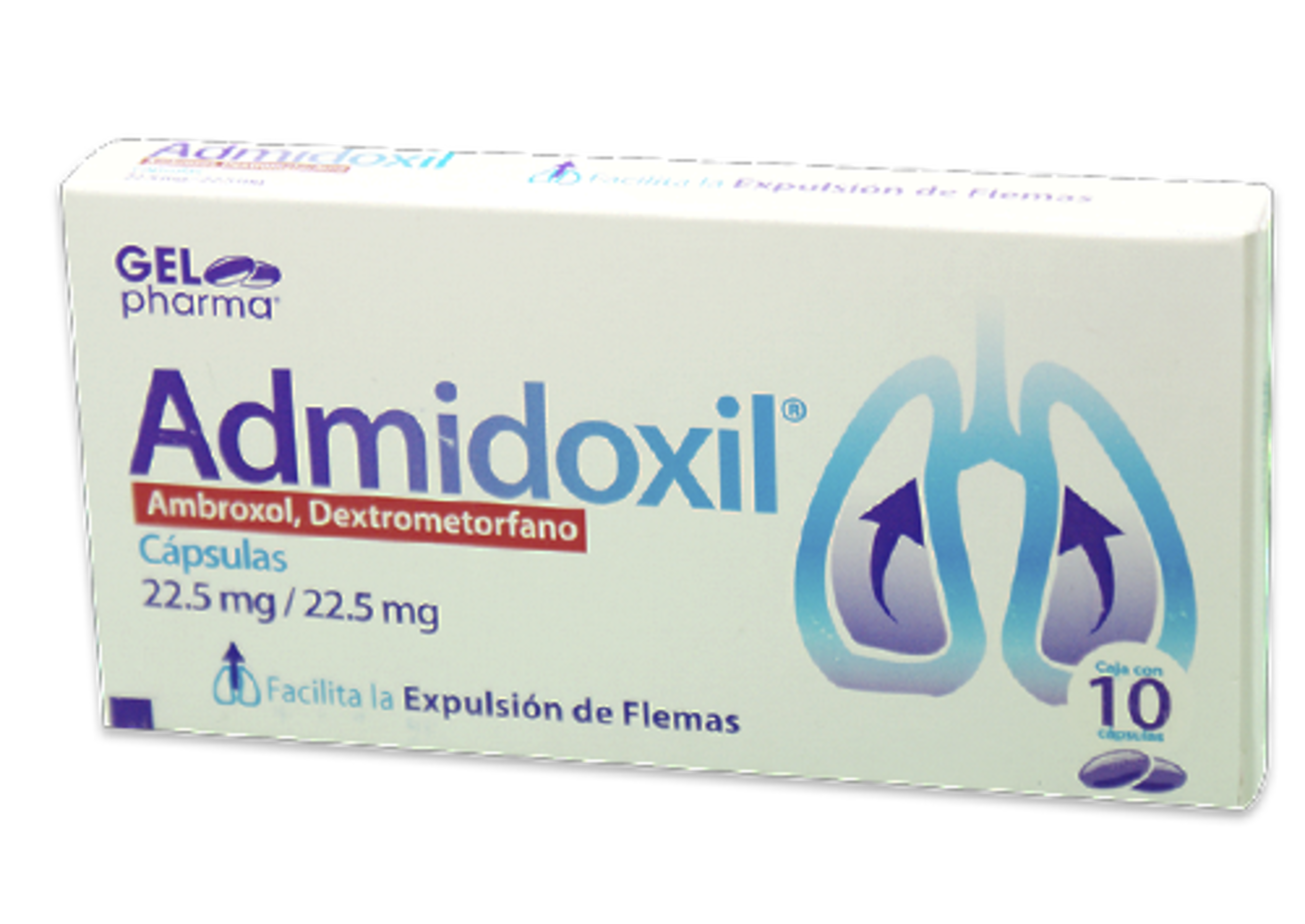 Admidoxil 22.5/22.5 Mg Con 10 Cápsulas