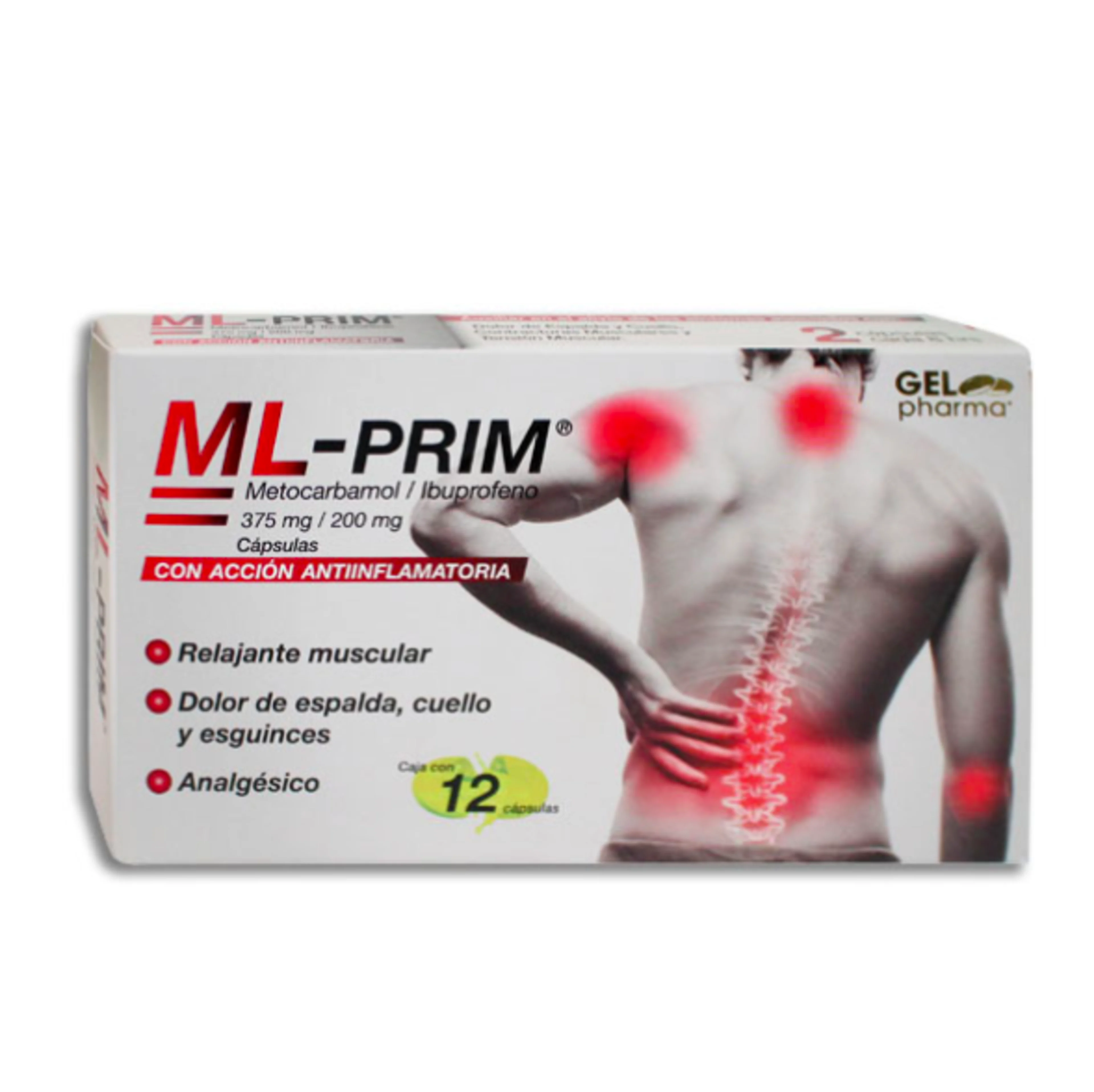 Ml-Prim 375/200 Mg Con 12 Cápsulas