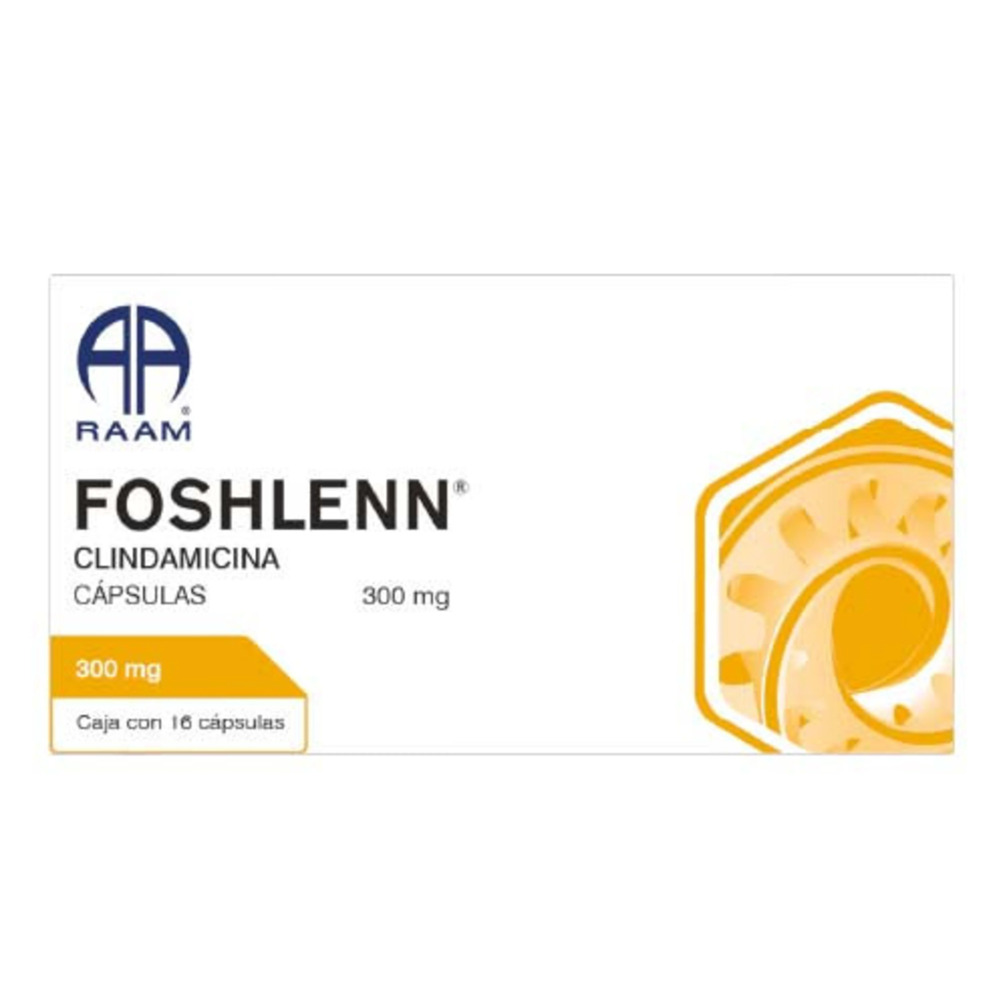 Foshlenn Clindamicina 300 Mg Con 16 Cápsulas