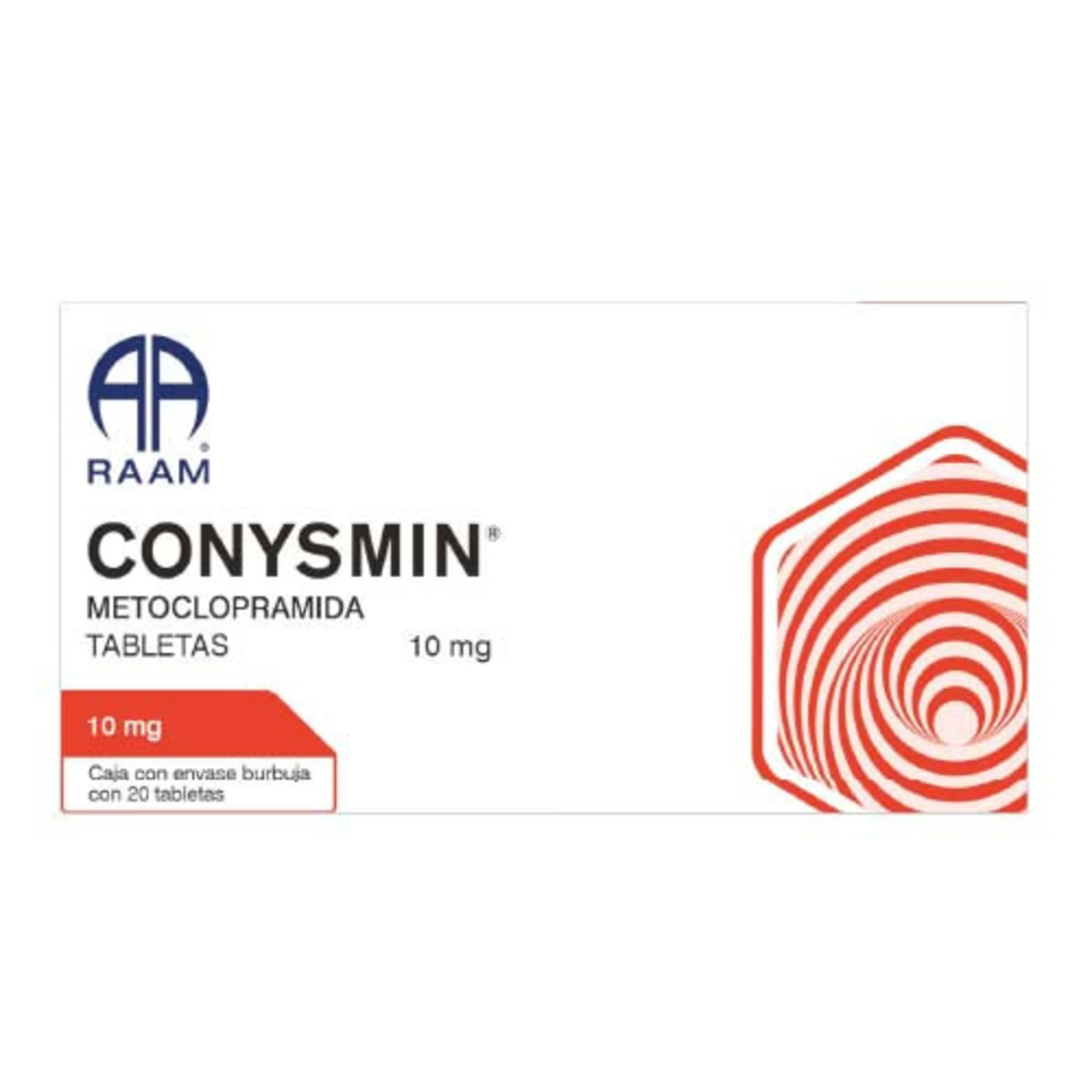 Conysmin 10 Mg Con 20 Tabletas
