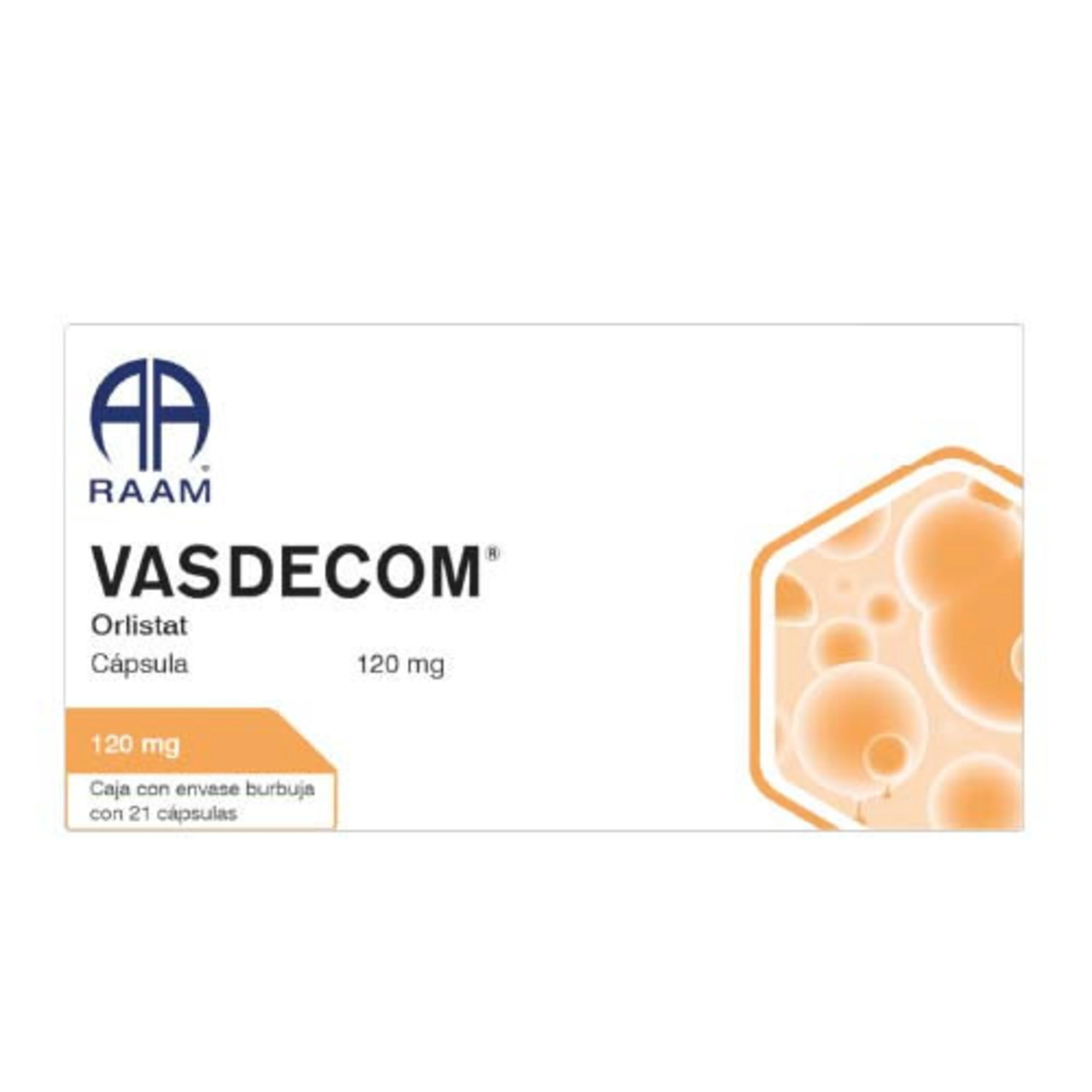 Vasdecom 120 Mg Con 21 Cápsulas