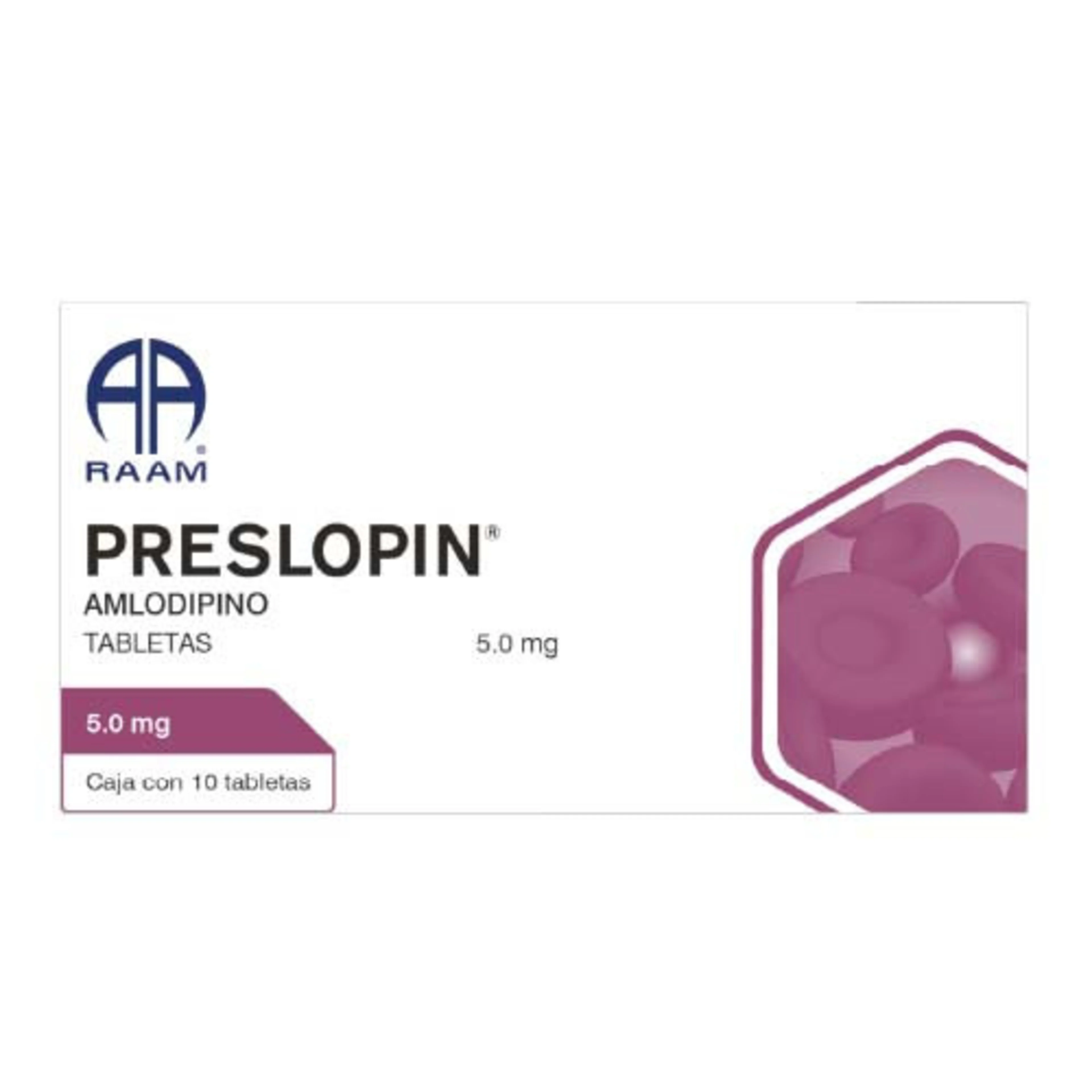 Preslopin 5 Mg Con 10 Tabletas