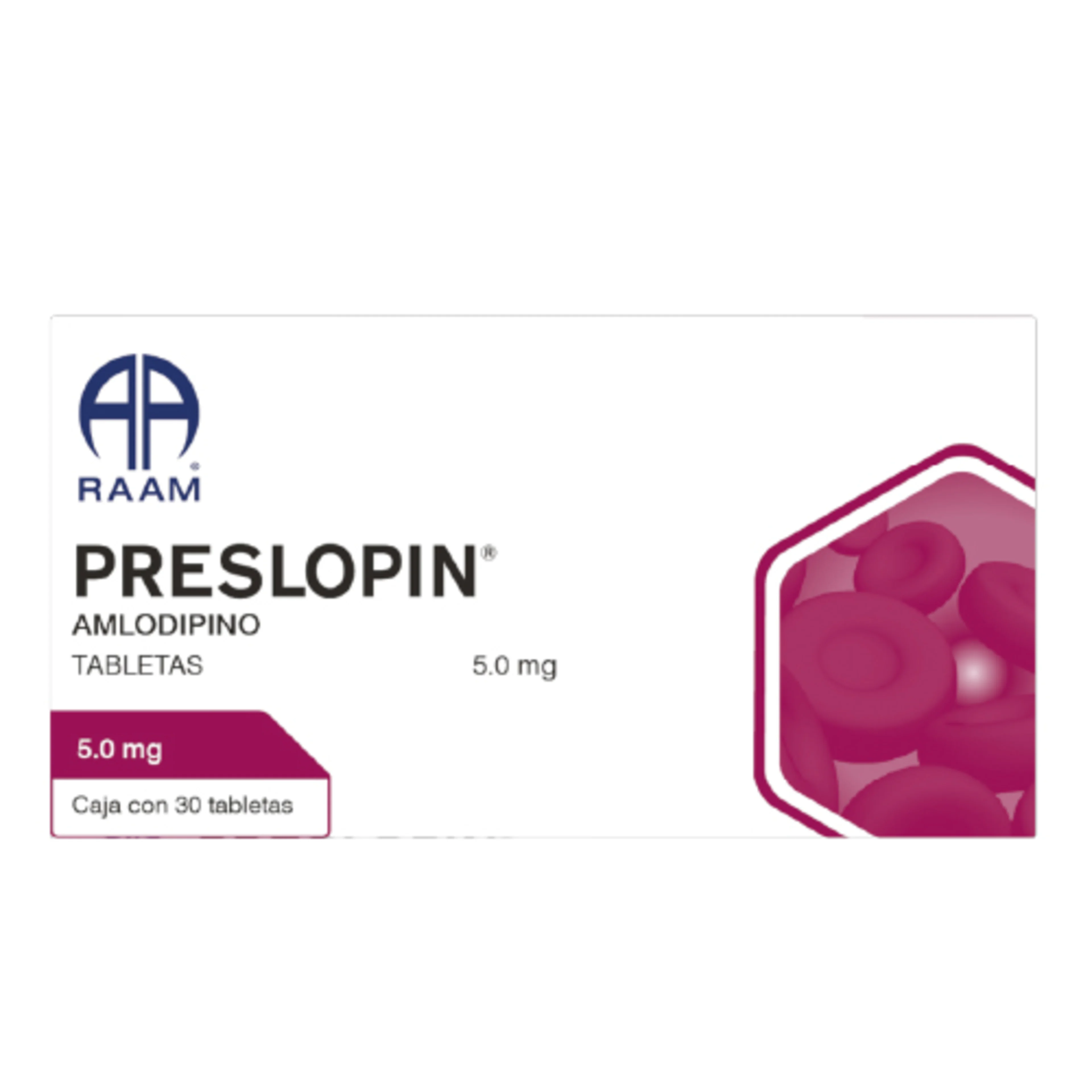 Preslopin 5 Mg Con 30 Tabletas