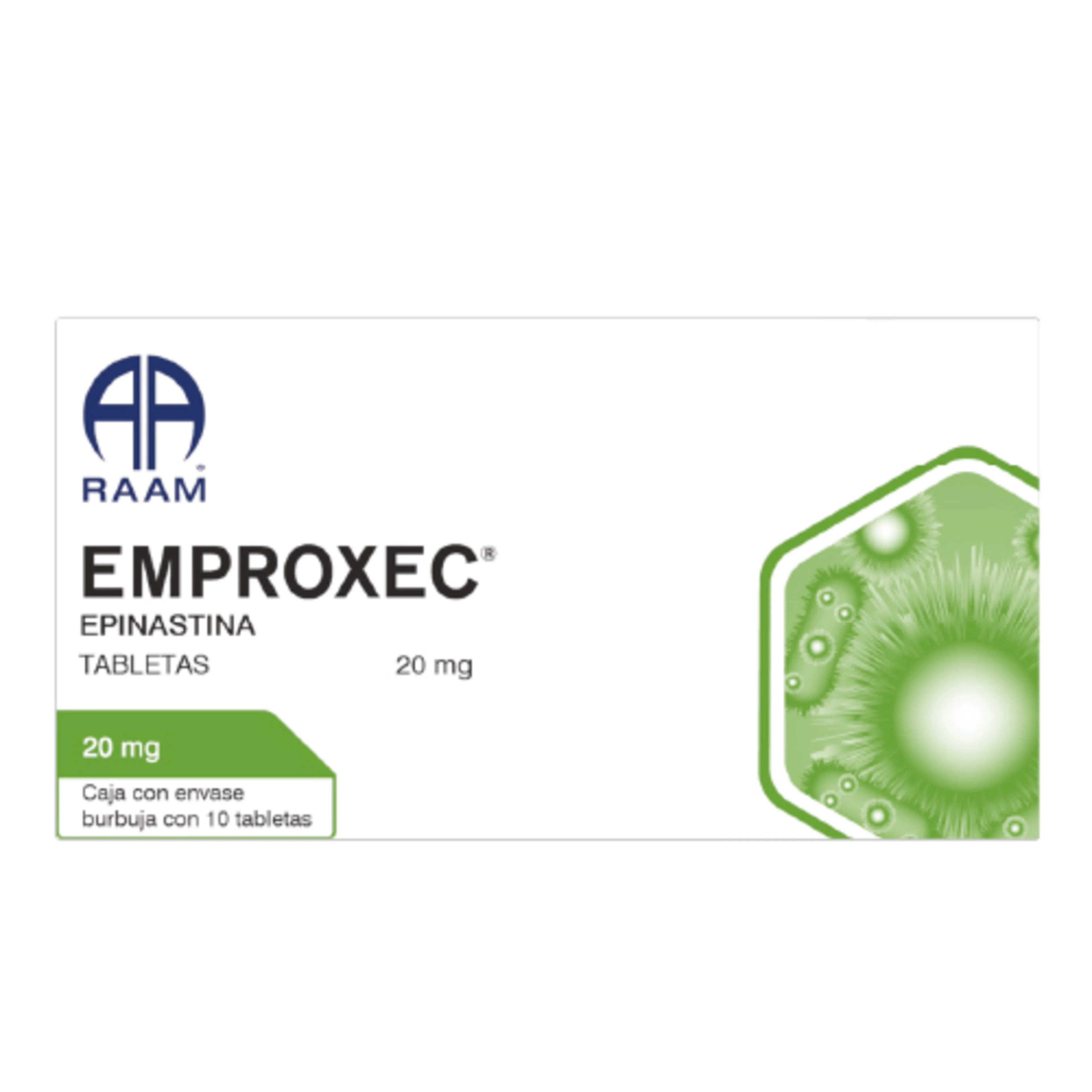 Emproxec 20 Mg Con 10 Tabletas