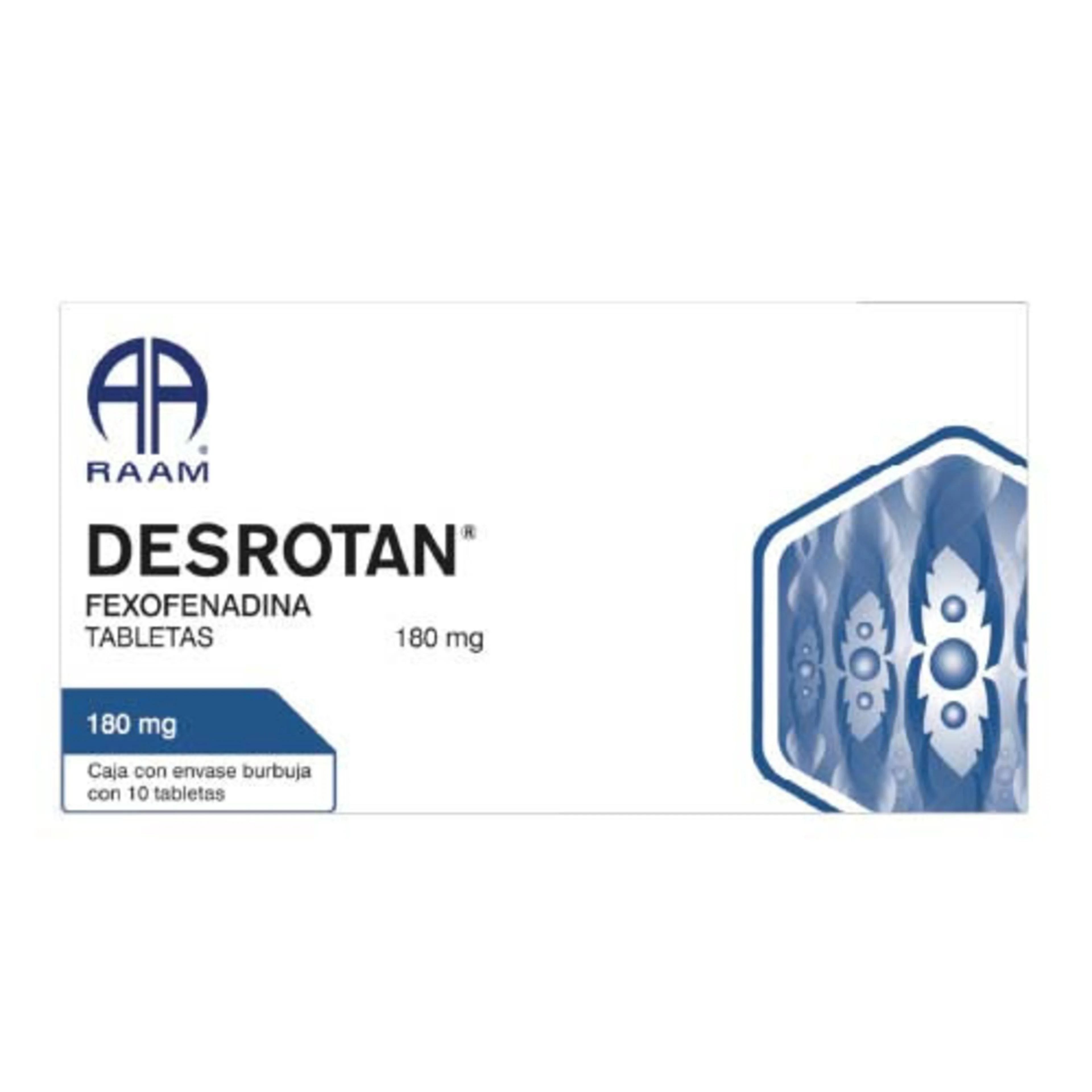 Desrotan 180 Mg Con 10 Tabletas