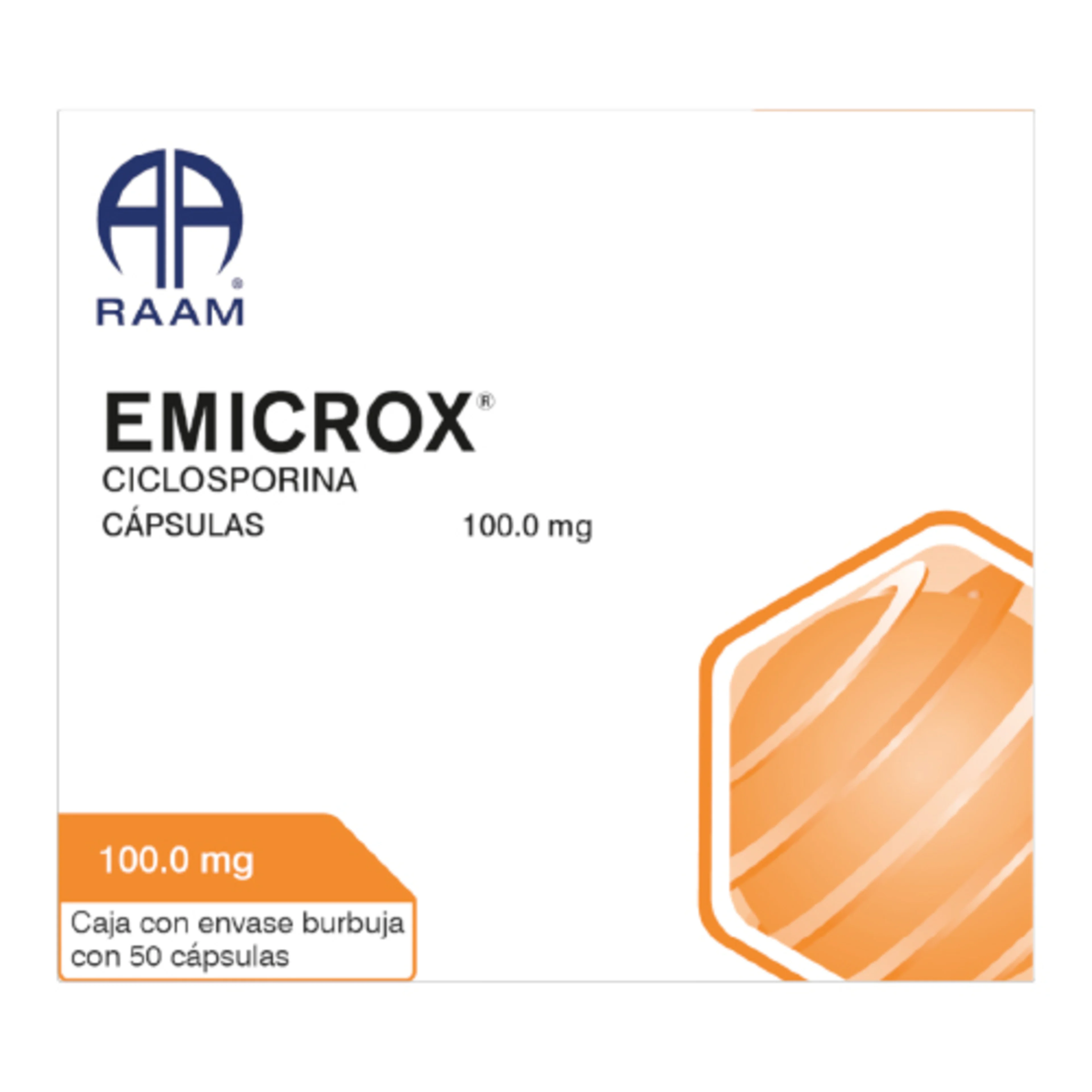 Emicrox 100 Mg Con 50 Cápsulas