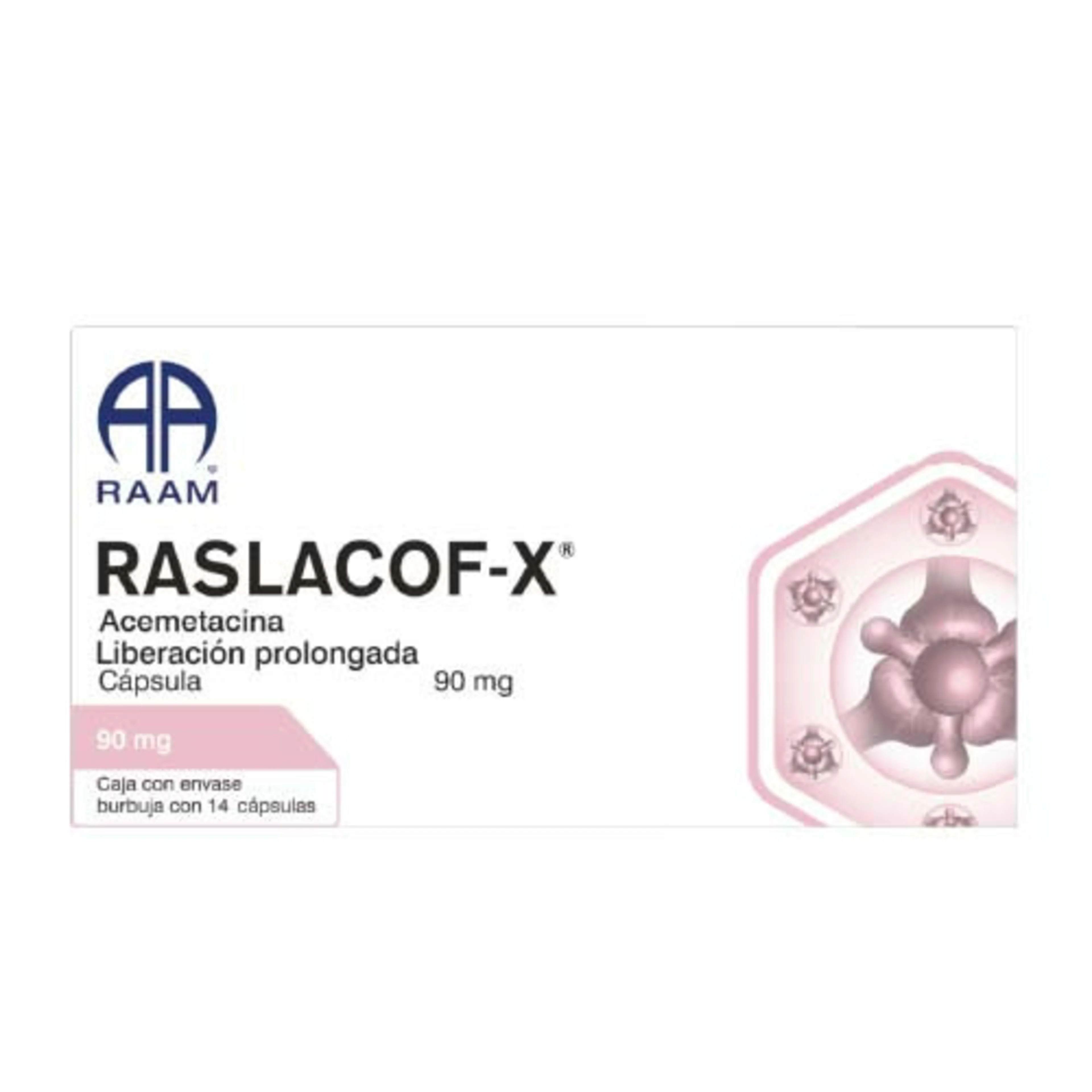 Raslacof-X 90 Mg Con 14 Cápsulas
