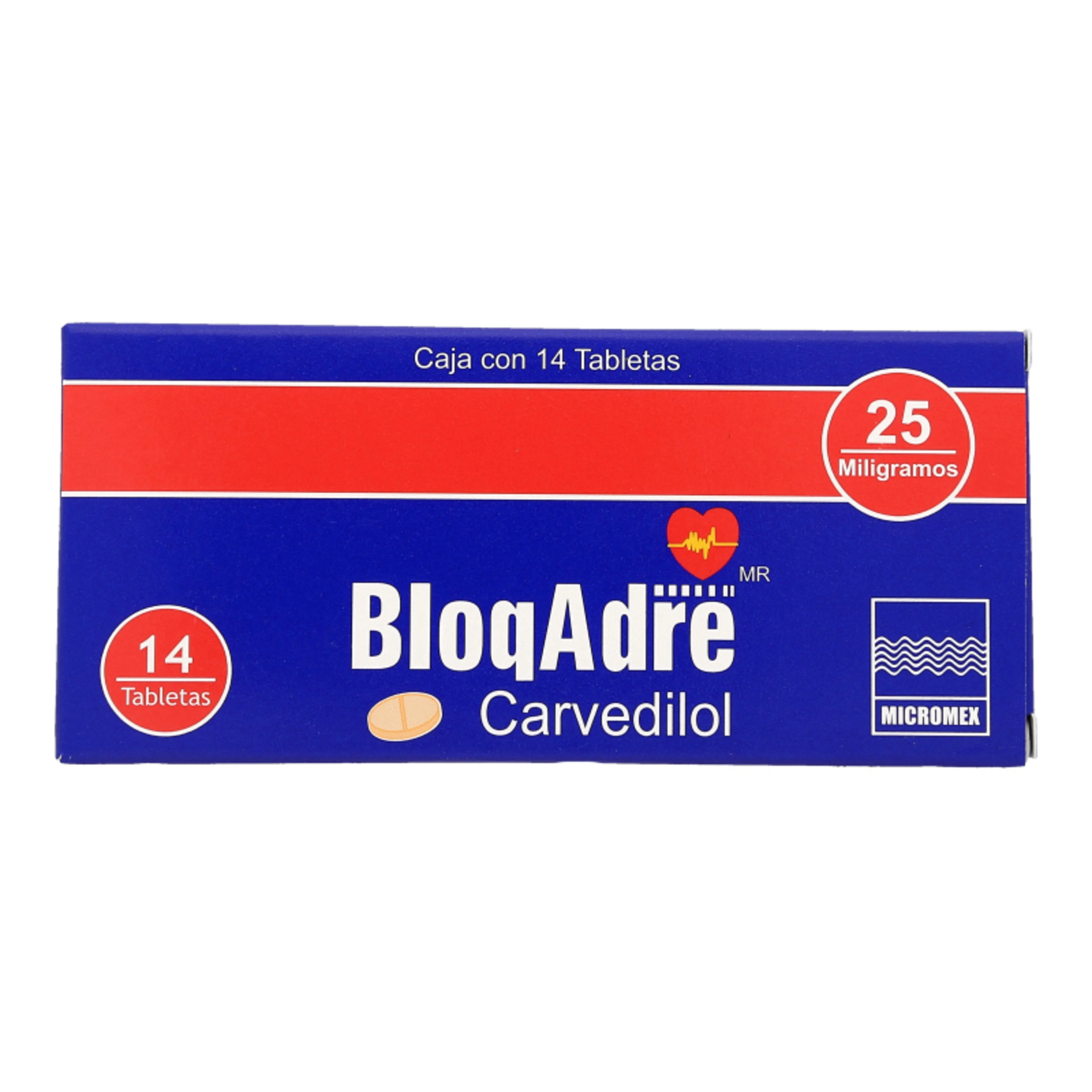 Bloqadre 25 Mg Con 14 Tabletas