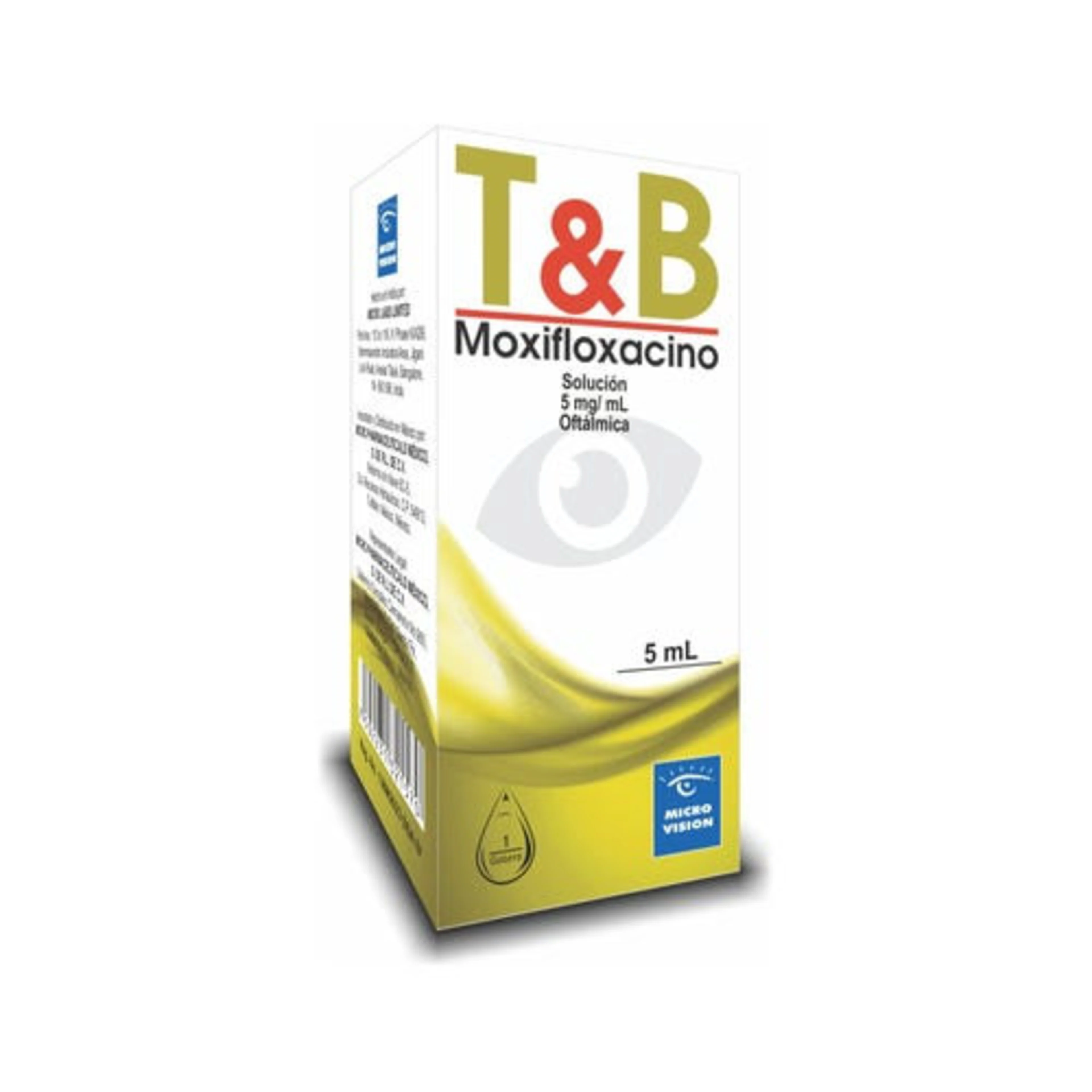 T&amp;B Moxifloxacino 5 Mg / Ml Solución Oftálmica Con 5 Ml