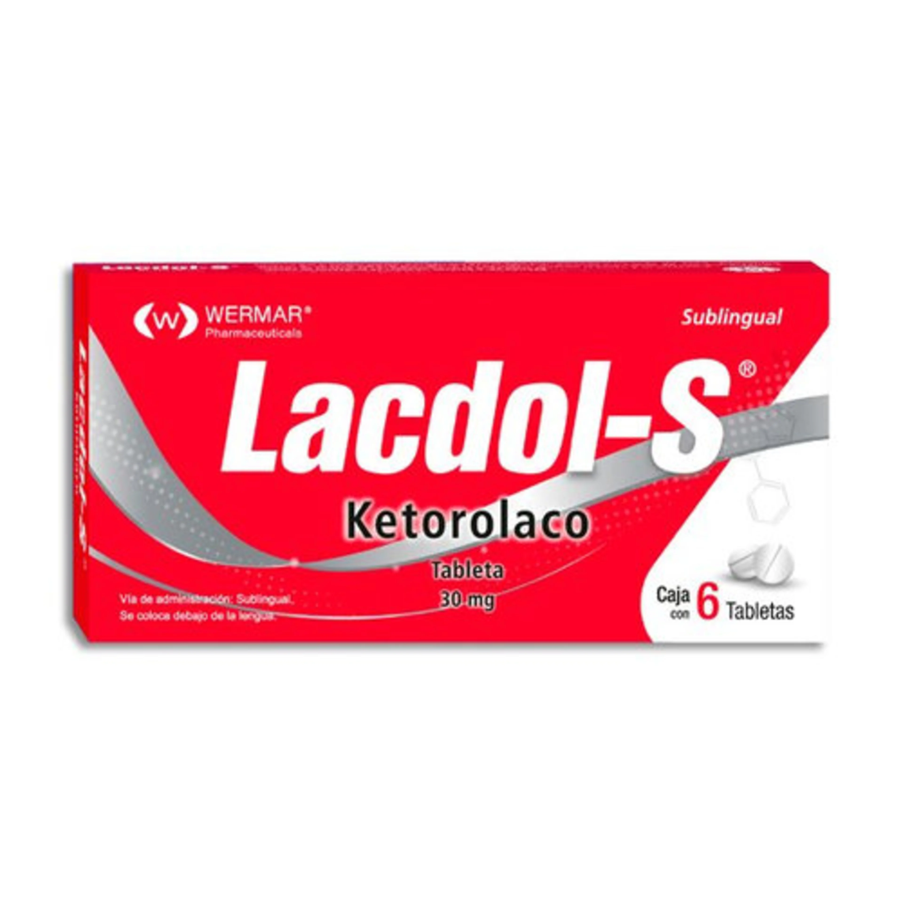 Lacdols 30 Mg Con 6 Tabletas