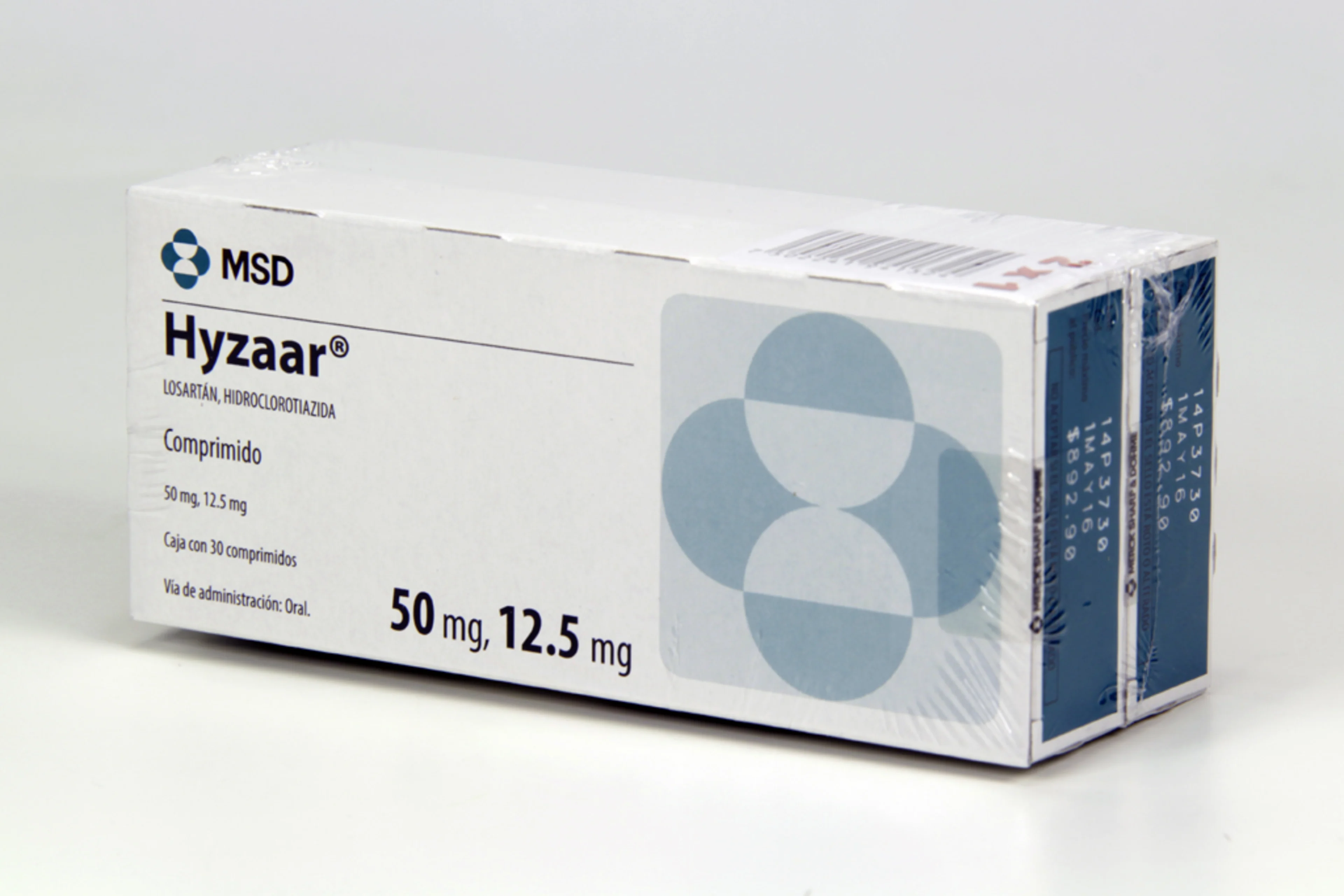 Hyzaar 50/12.5 Mg Con 30 Tabletas Duopack