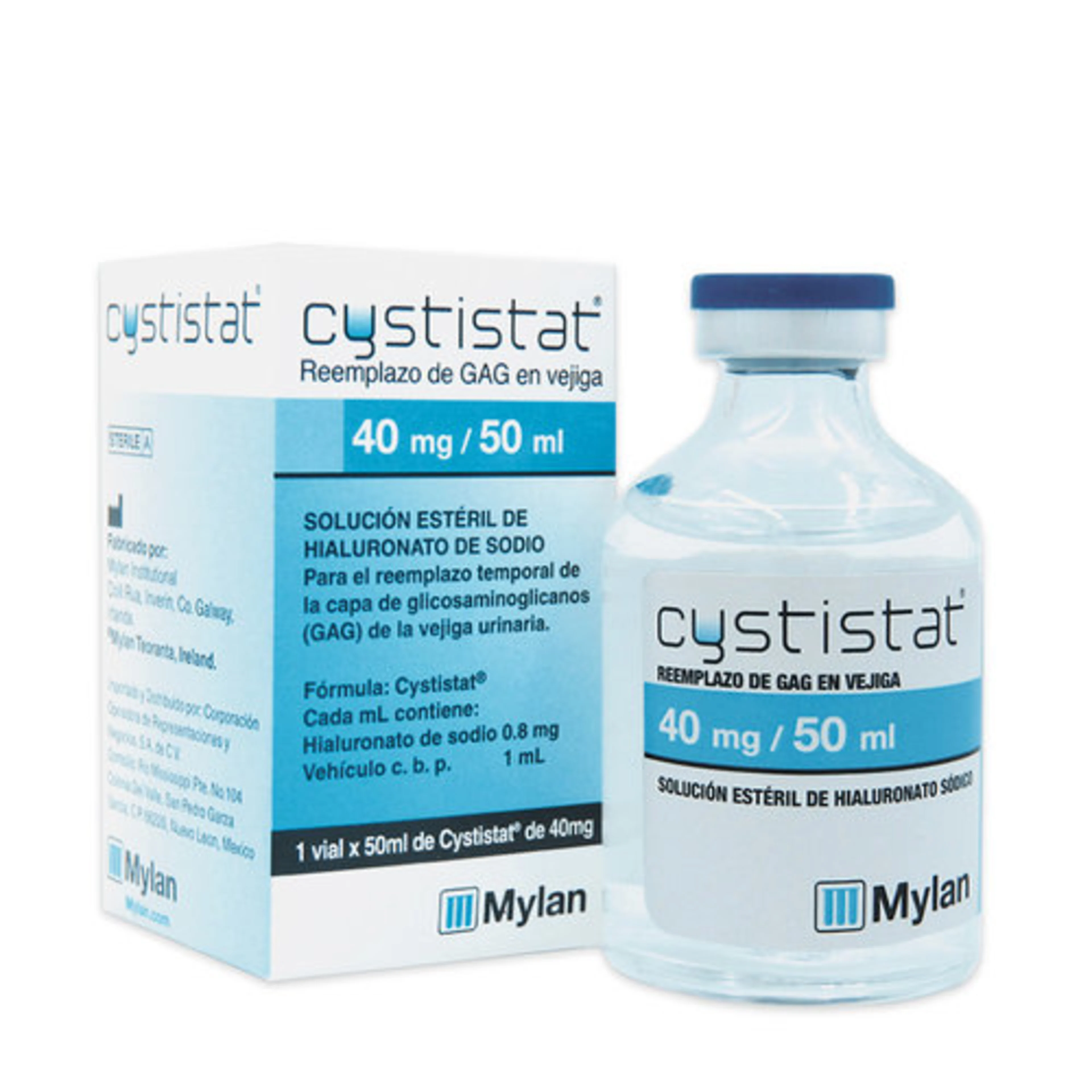 Cystistat hialuronato sódico 40 mg con 1 inyección