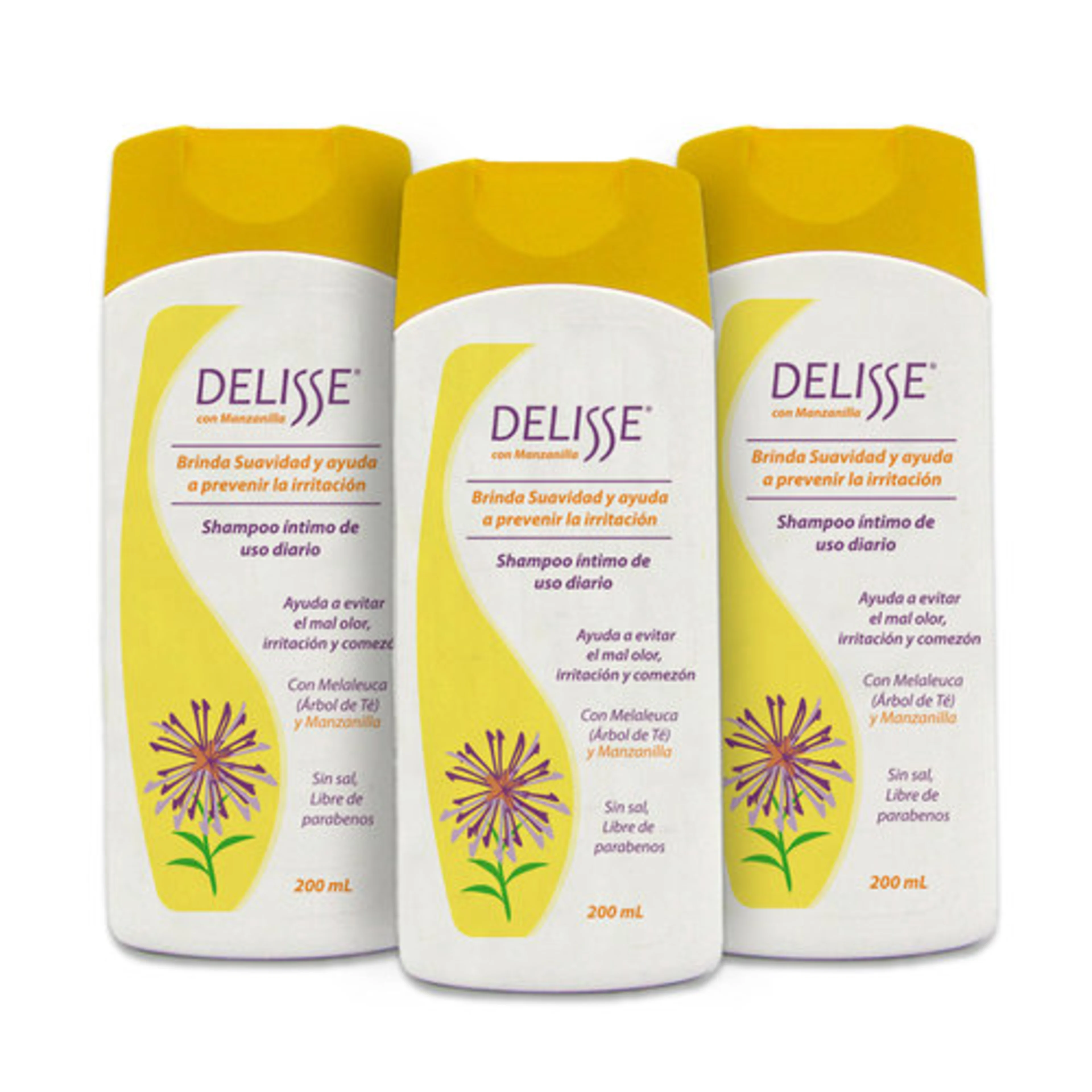 Delisse Shampoo Íntimo De Uso Diario Con Manzanilla 200 Ml