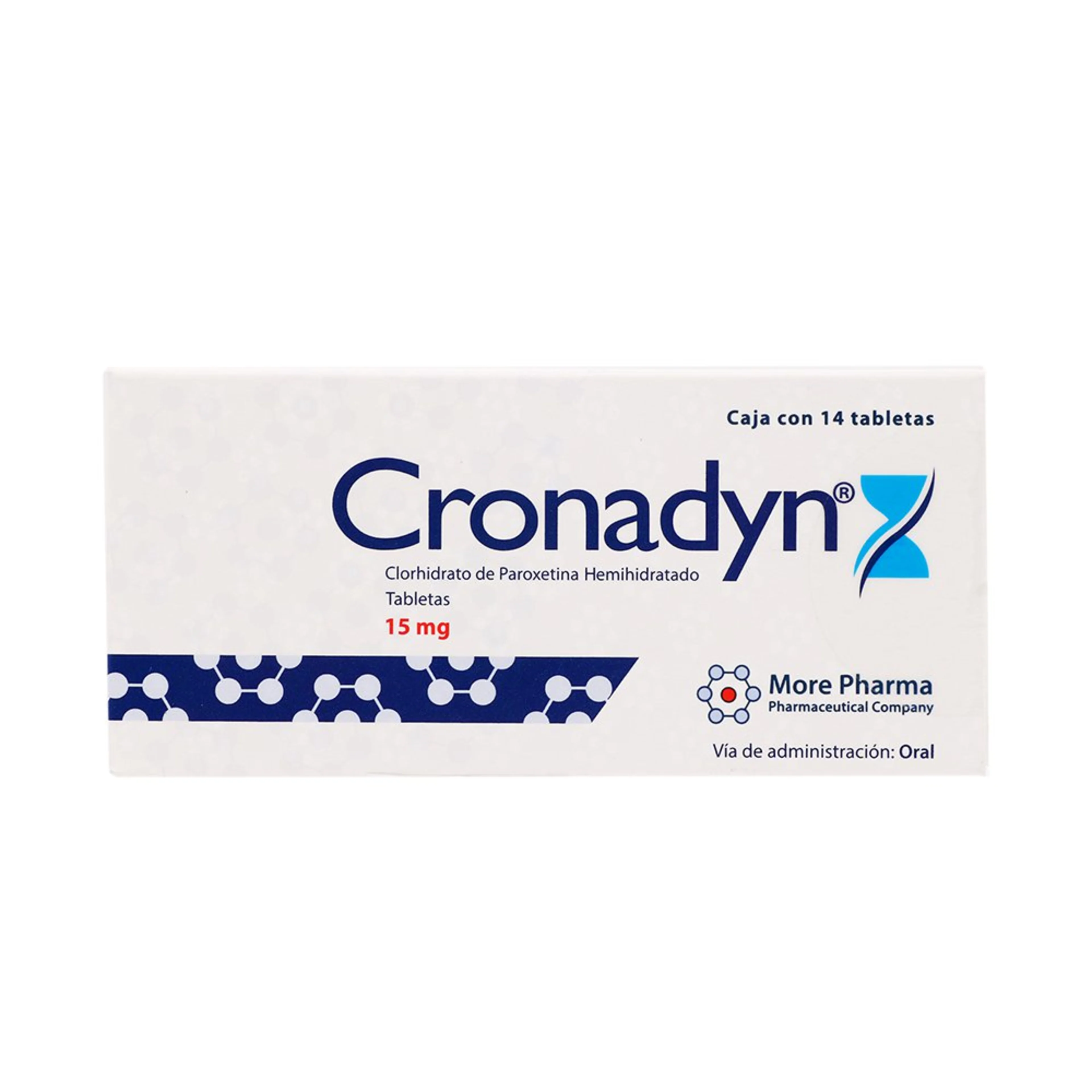 Cronadyn 15 Mg Con 14 Tabletas