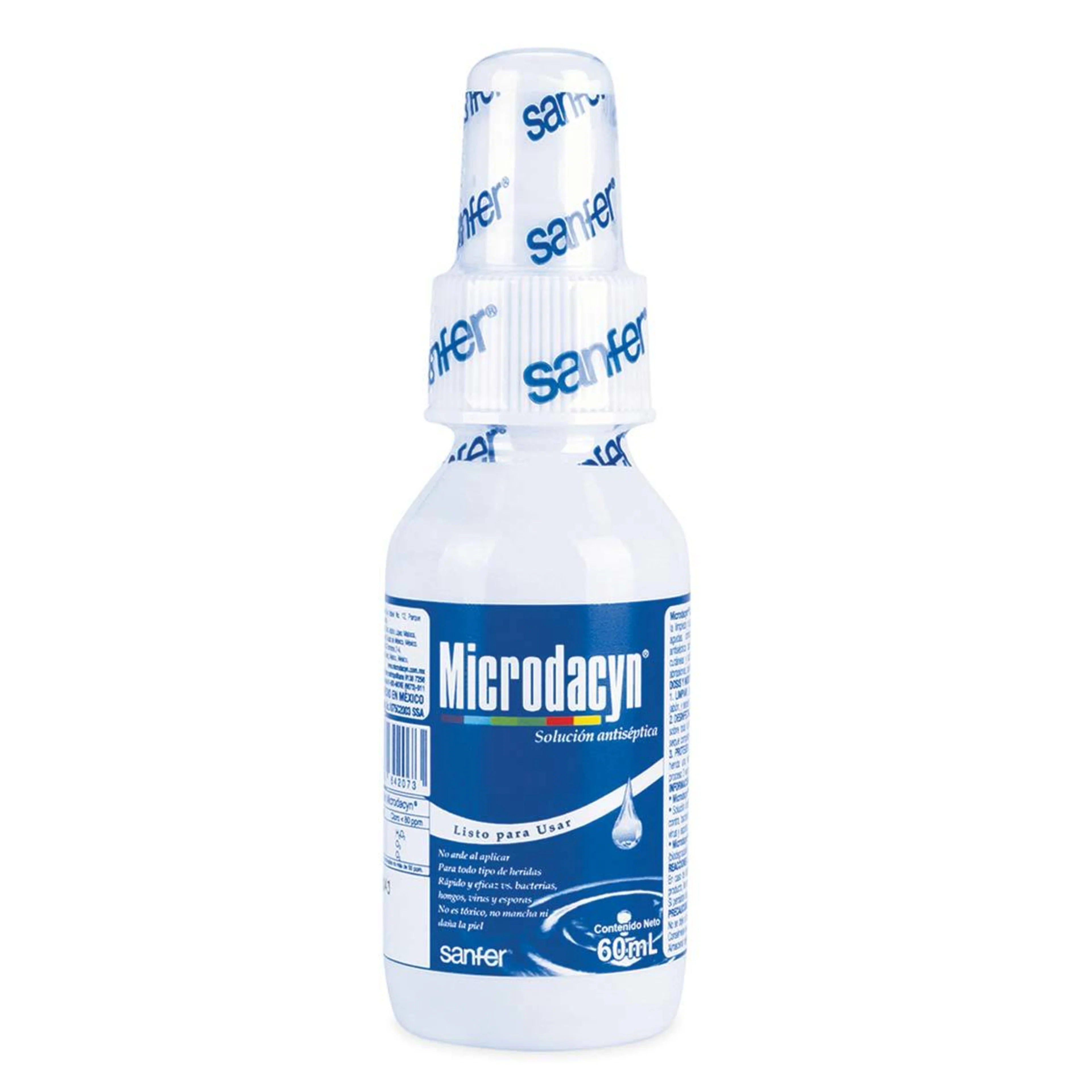 Microdacyn Solución Antiséptica En Gotero 60 Ml