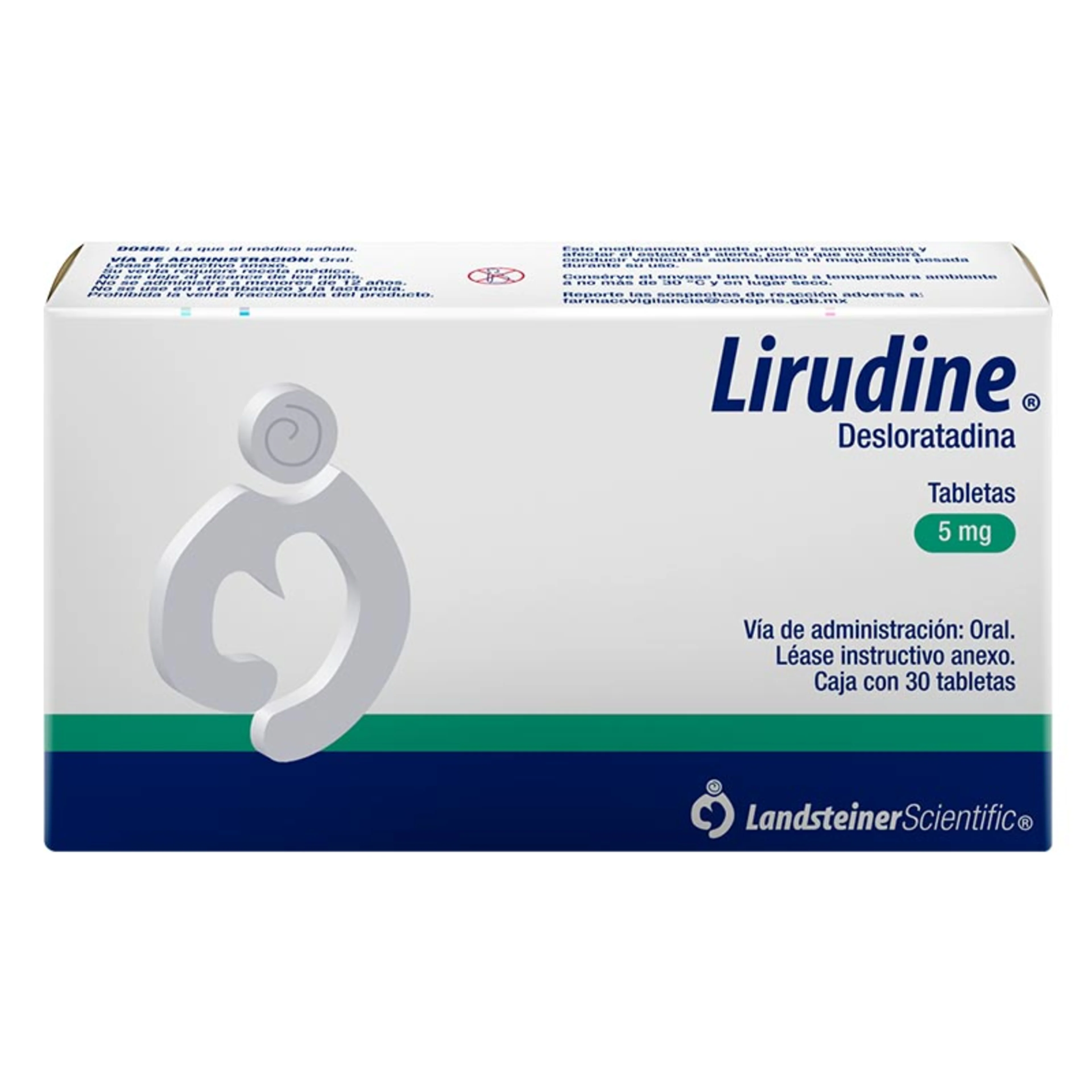 Lirudine 5 Mg Con 30 Tabletas