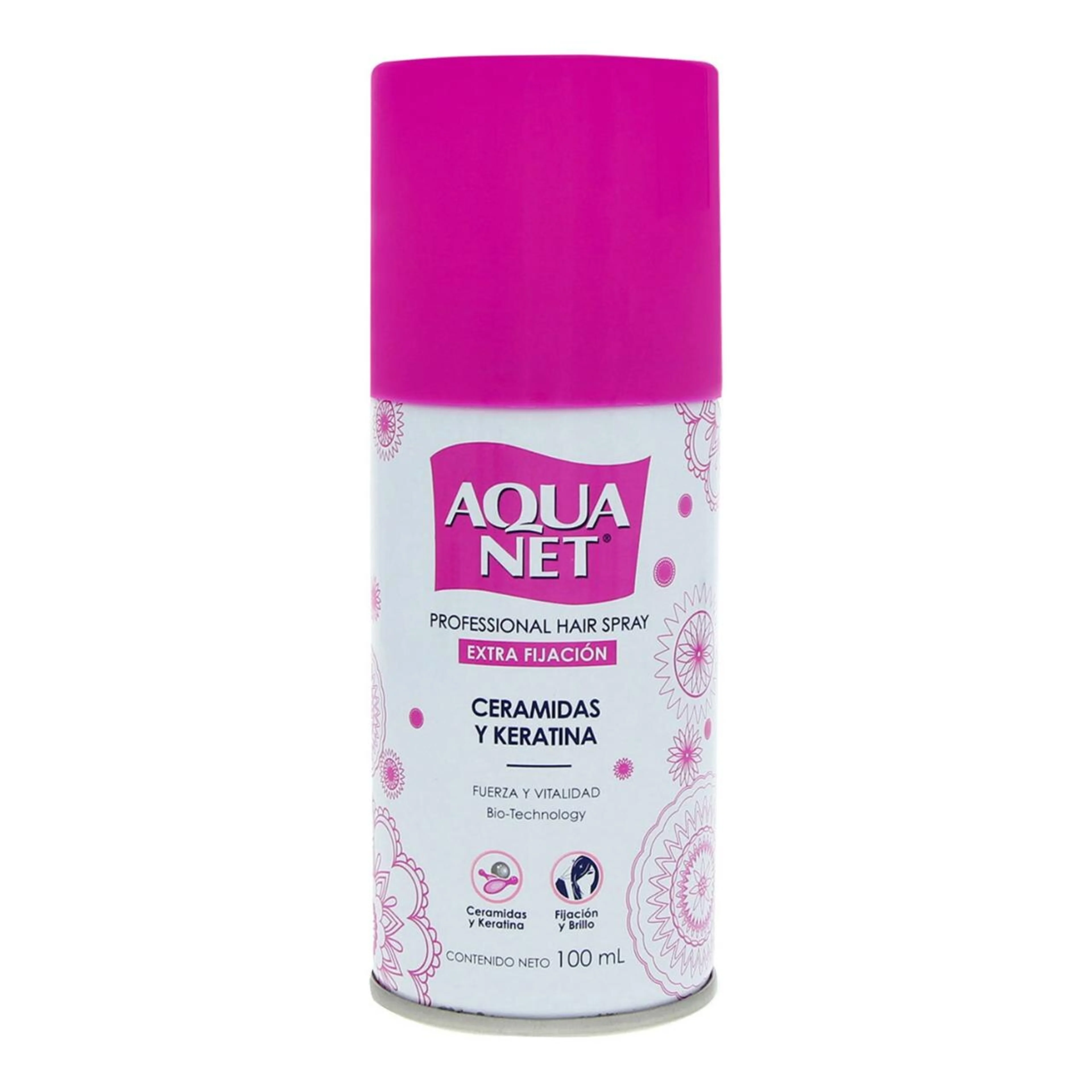 Aqua Net Fijador Ceramidas Y Keratina En Spray Con 100 Ml