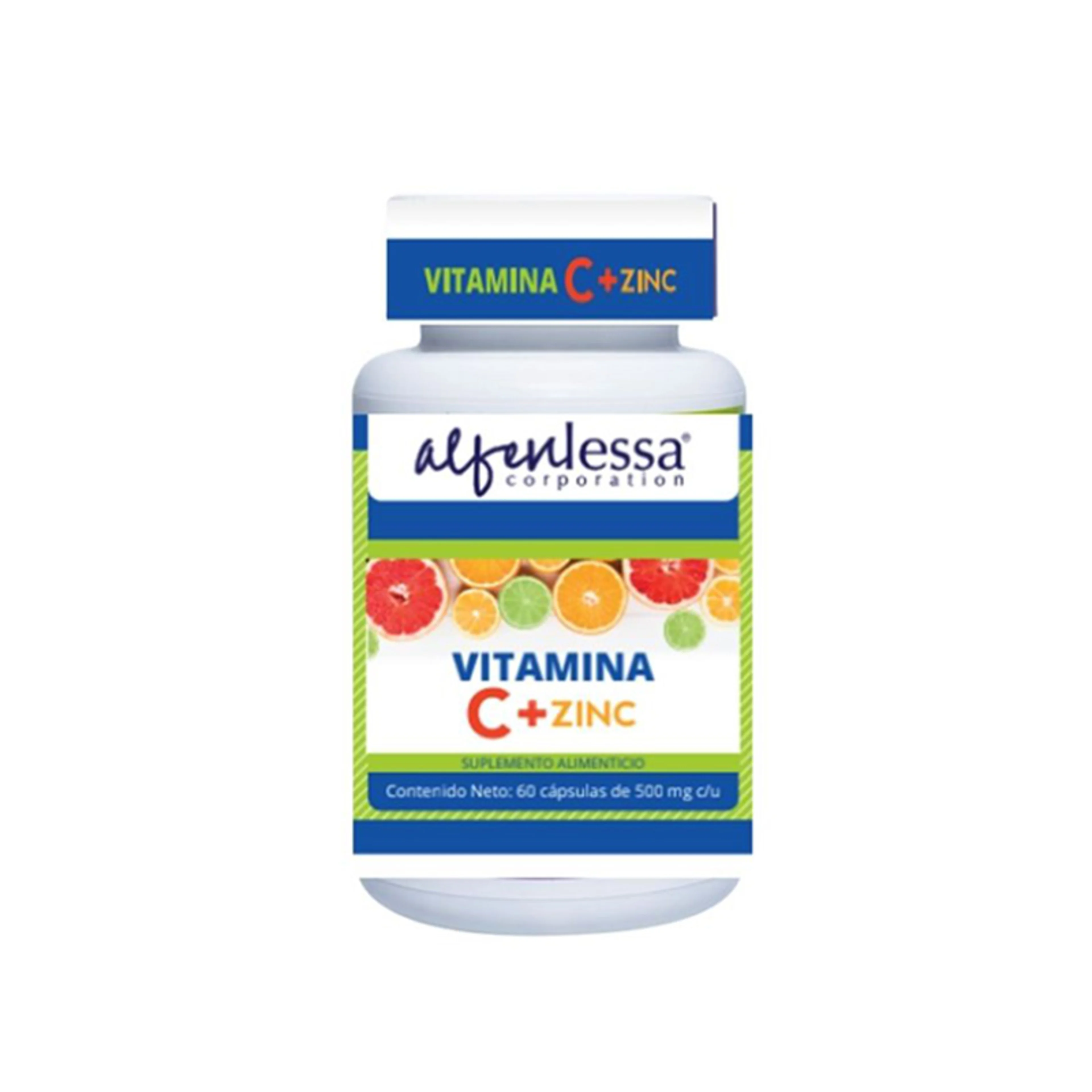 Alfenlessa vitamina c con zinc 60 cápsulas frasco vitamina c 300.0 mg