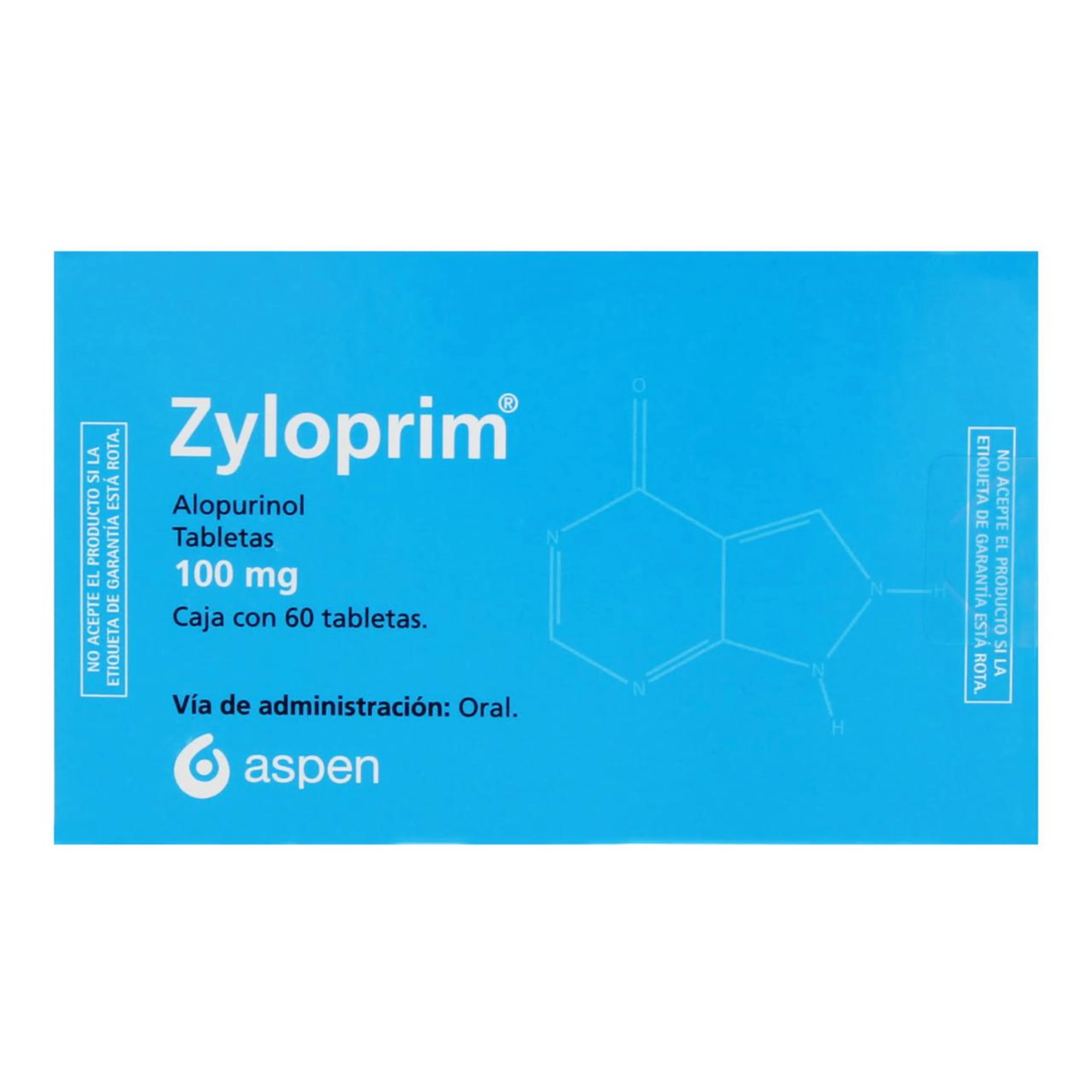 Zyloprim 100 Mg Con 60 Tabletas