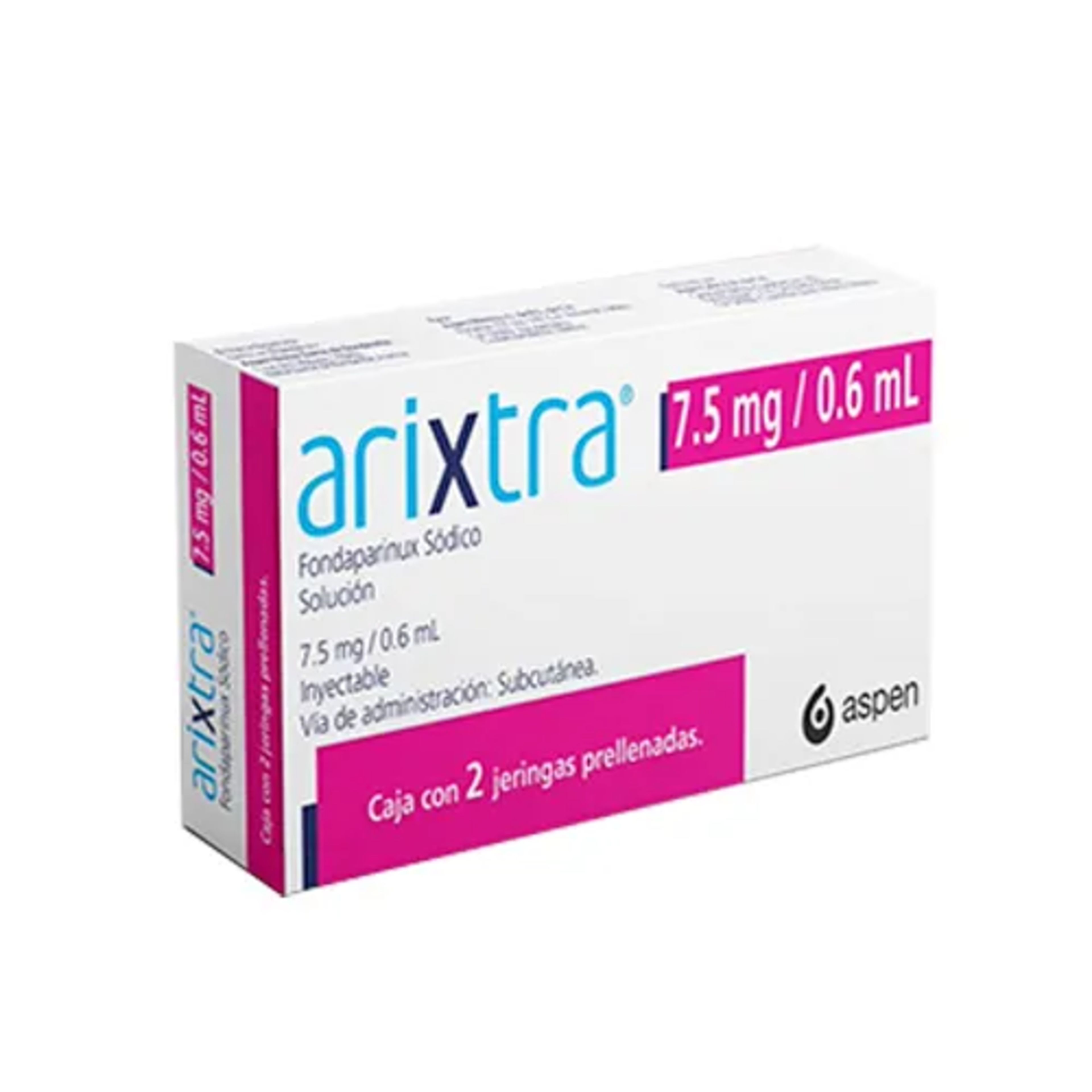 Arixtra 7.5 Mg / 0.6 Ml Con 2 Jeringas Prellenadas