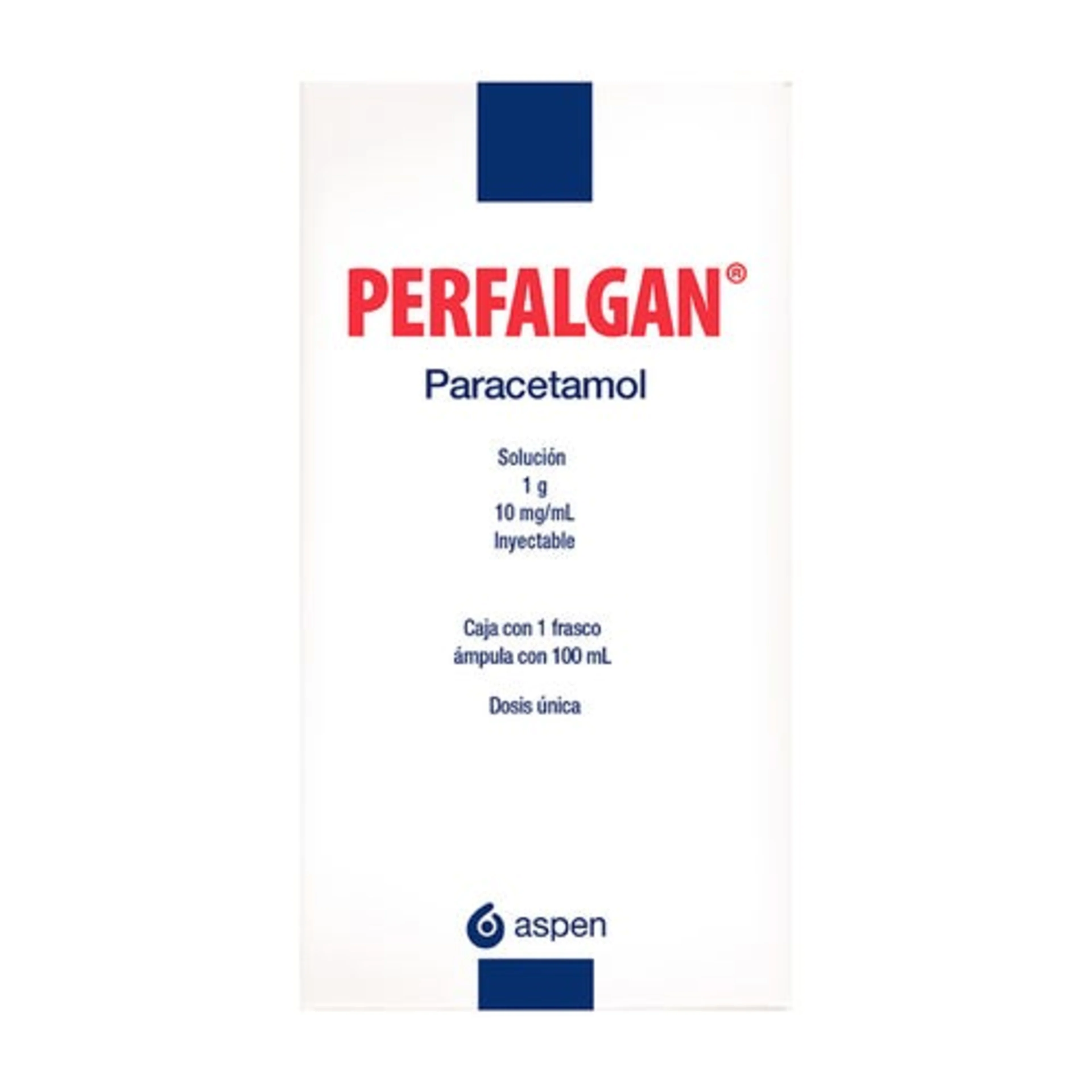 Perfalgan 1 G Solución Inyectable Con 1 Frasco Ámpula De 100 Ml