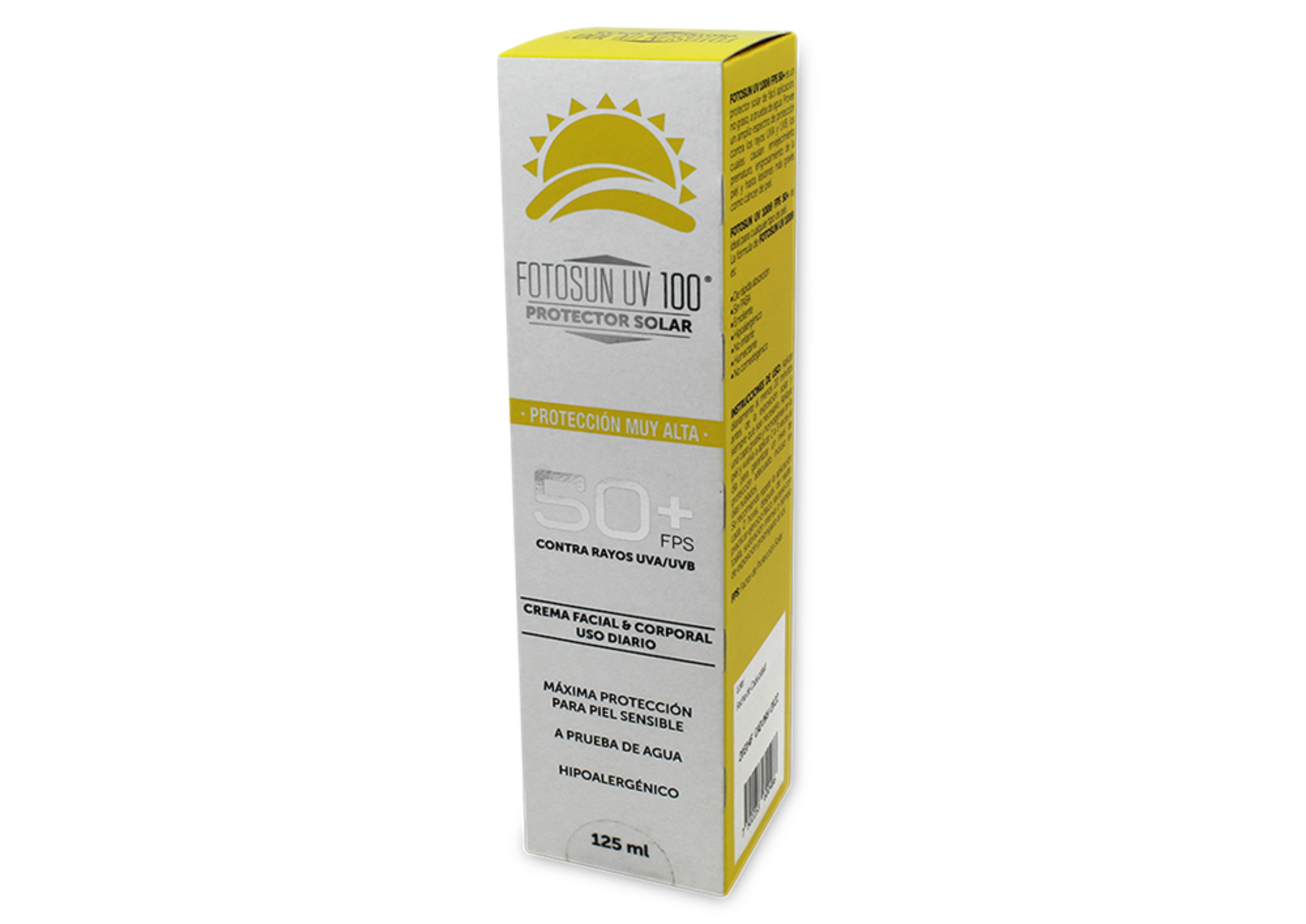 Fotosun Uv 100 Fps 50+ Crema 125 Ml