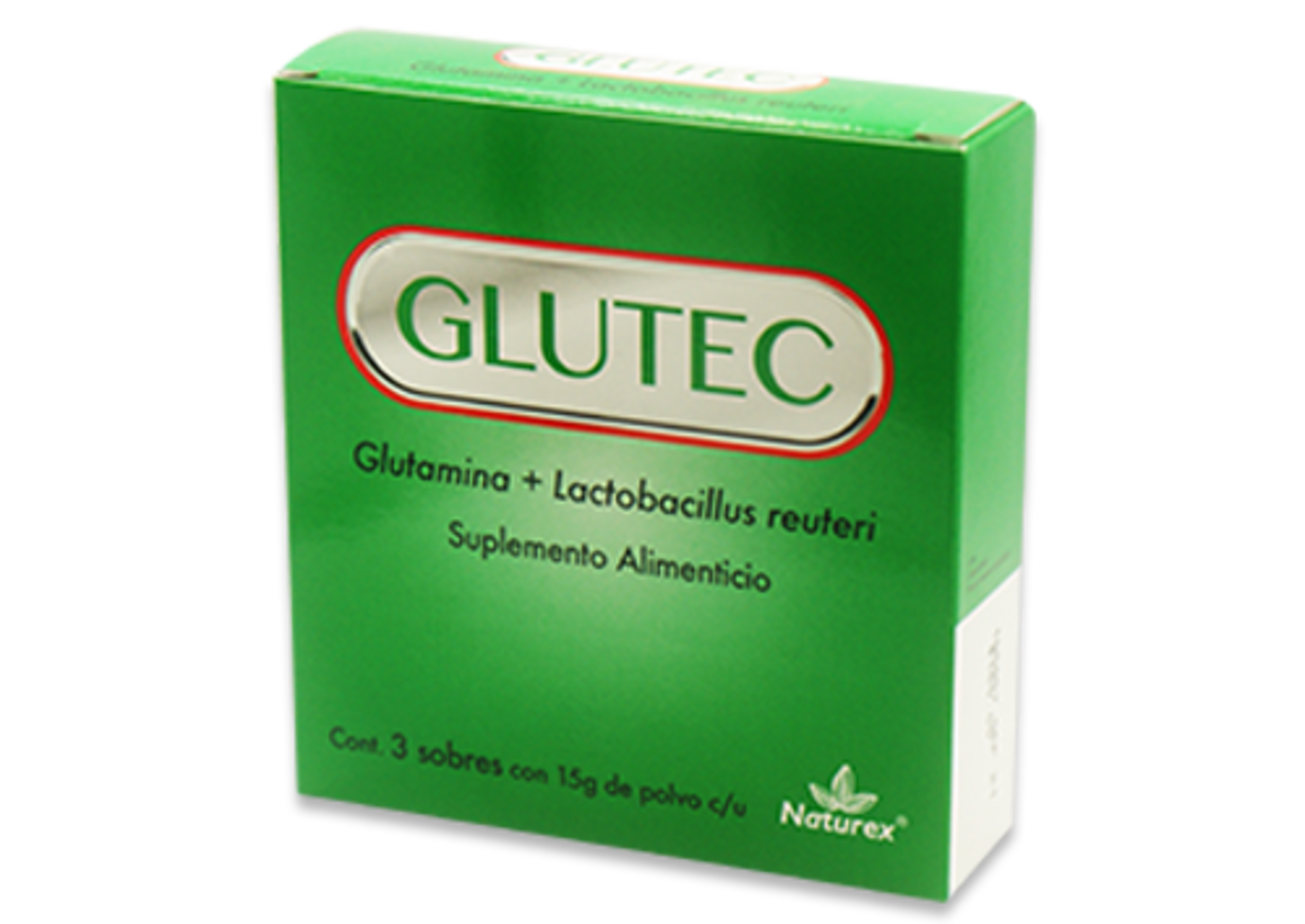 Glutec en Polvo con 3 Sobres