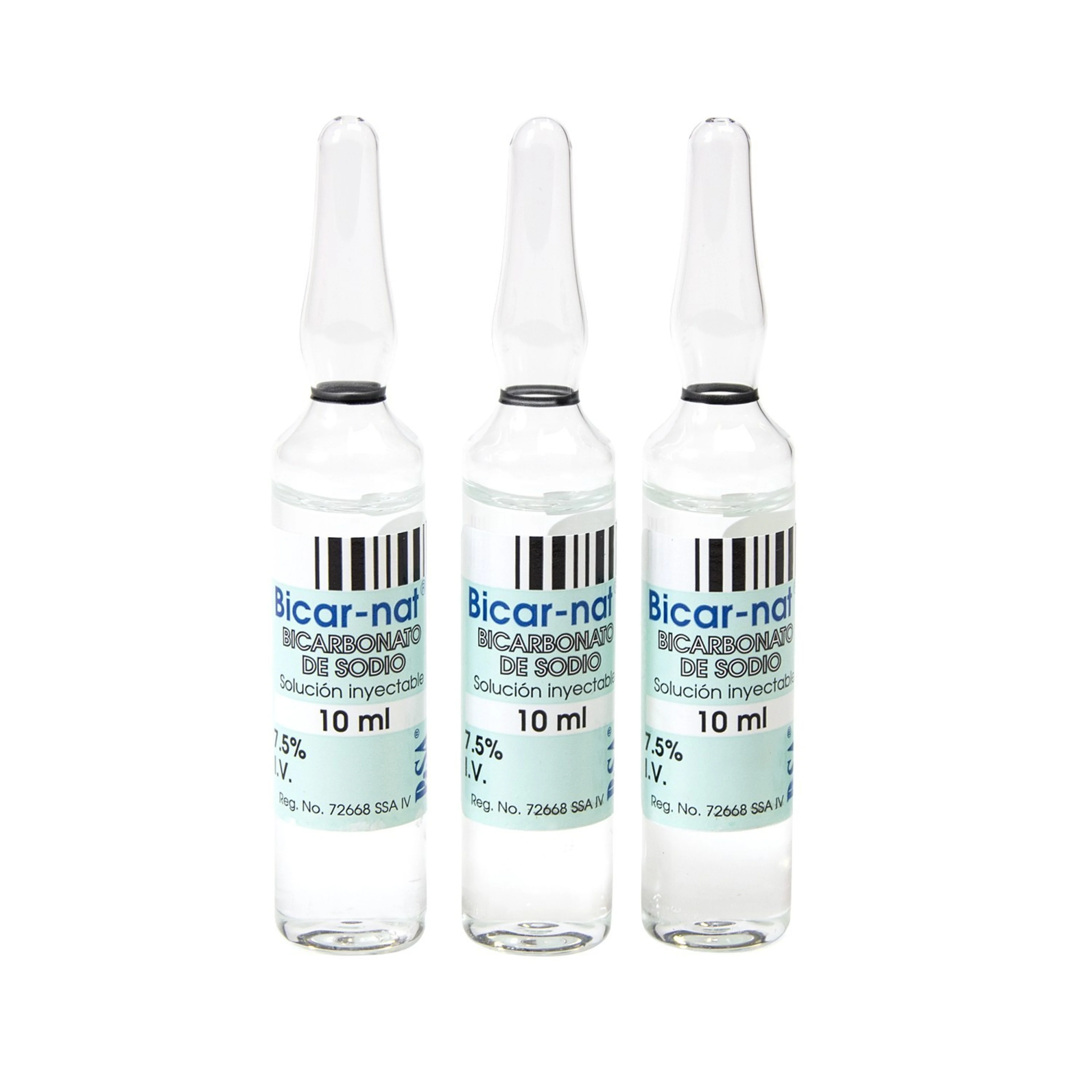Bicar-Nat Solución Inyectable 100 Ampolletas 10 Ml