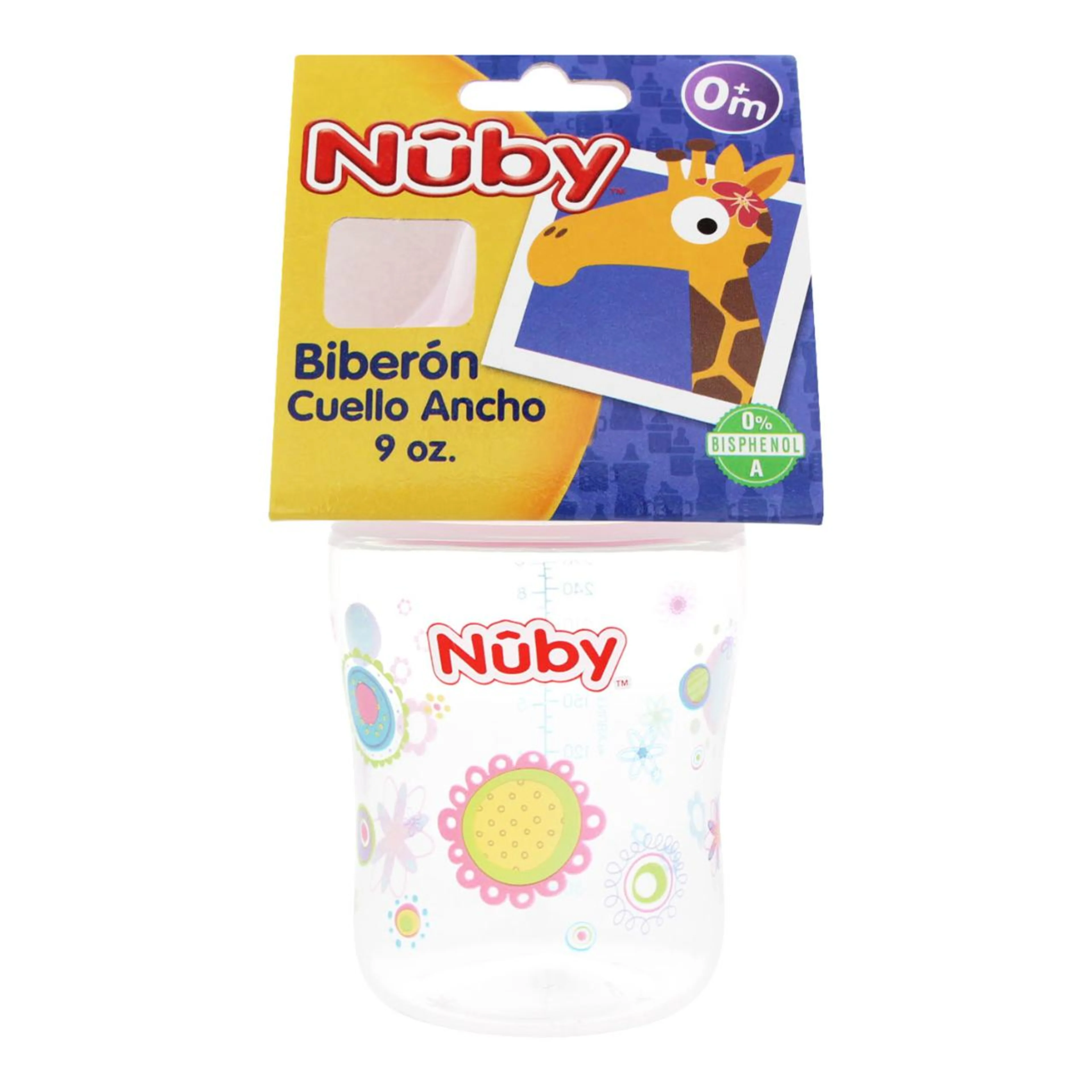 Biberón nuby de cuello ancho 1 pz.