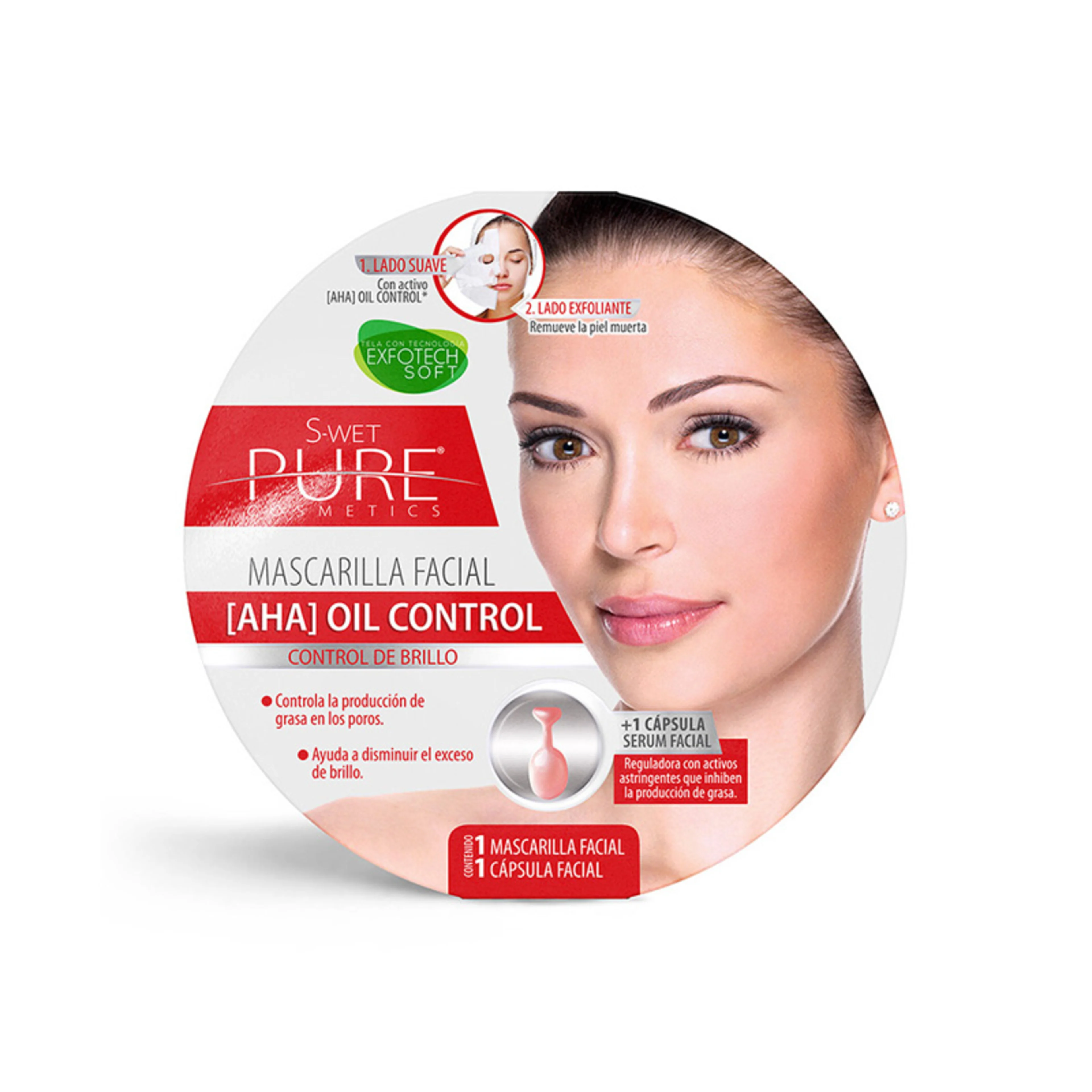 S-wet pure mascarilla facial control de brillo 1 pieza blíster
