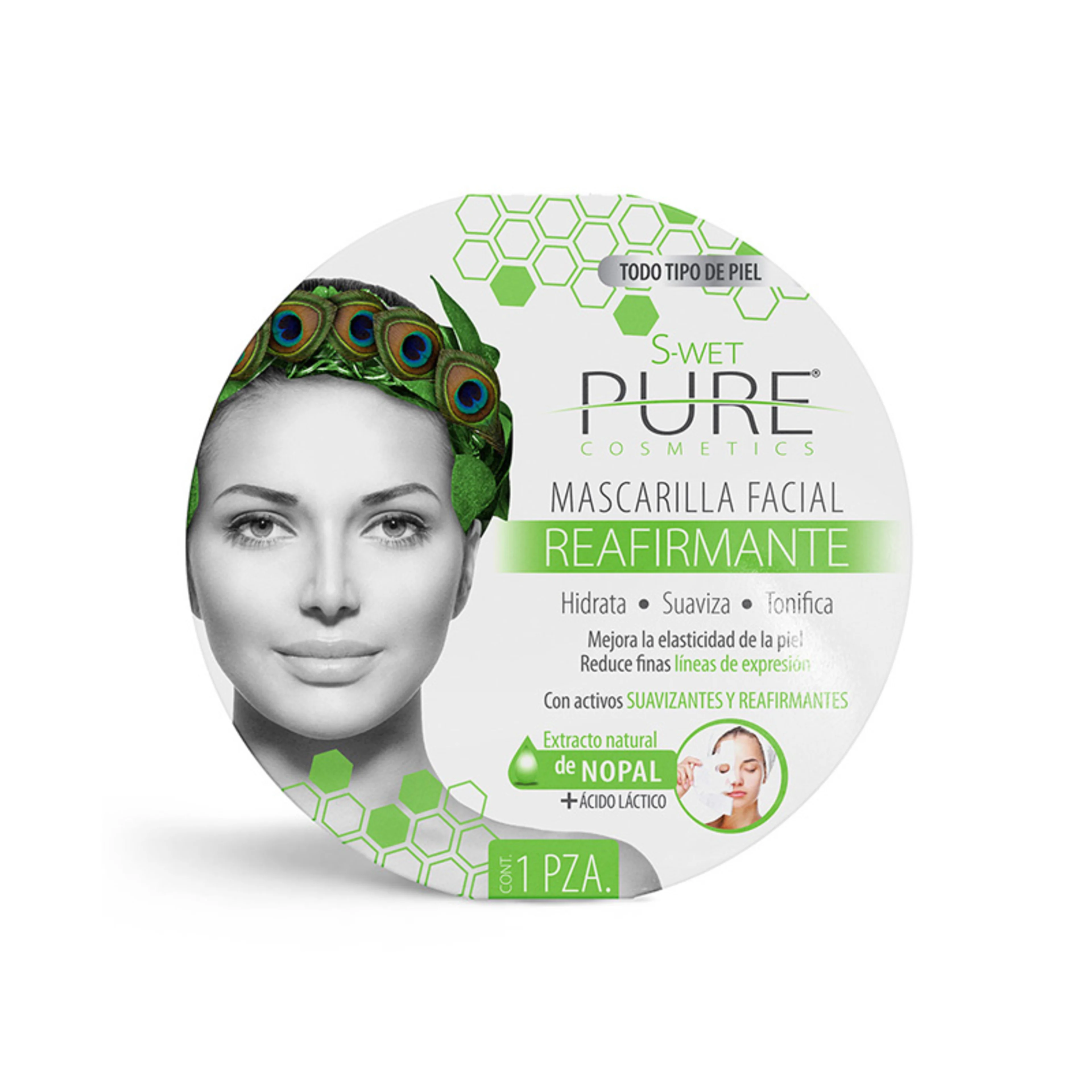 S-wet pure mascarilla facial reafirmante 1 pieza blíster
