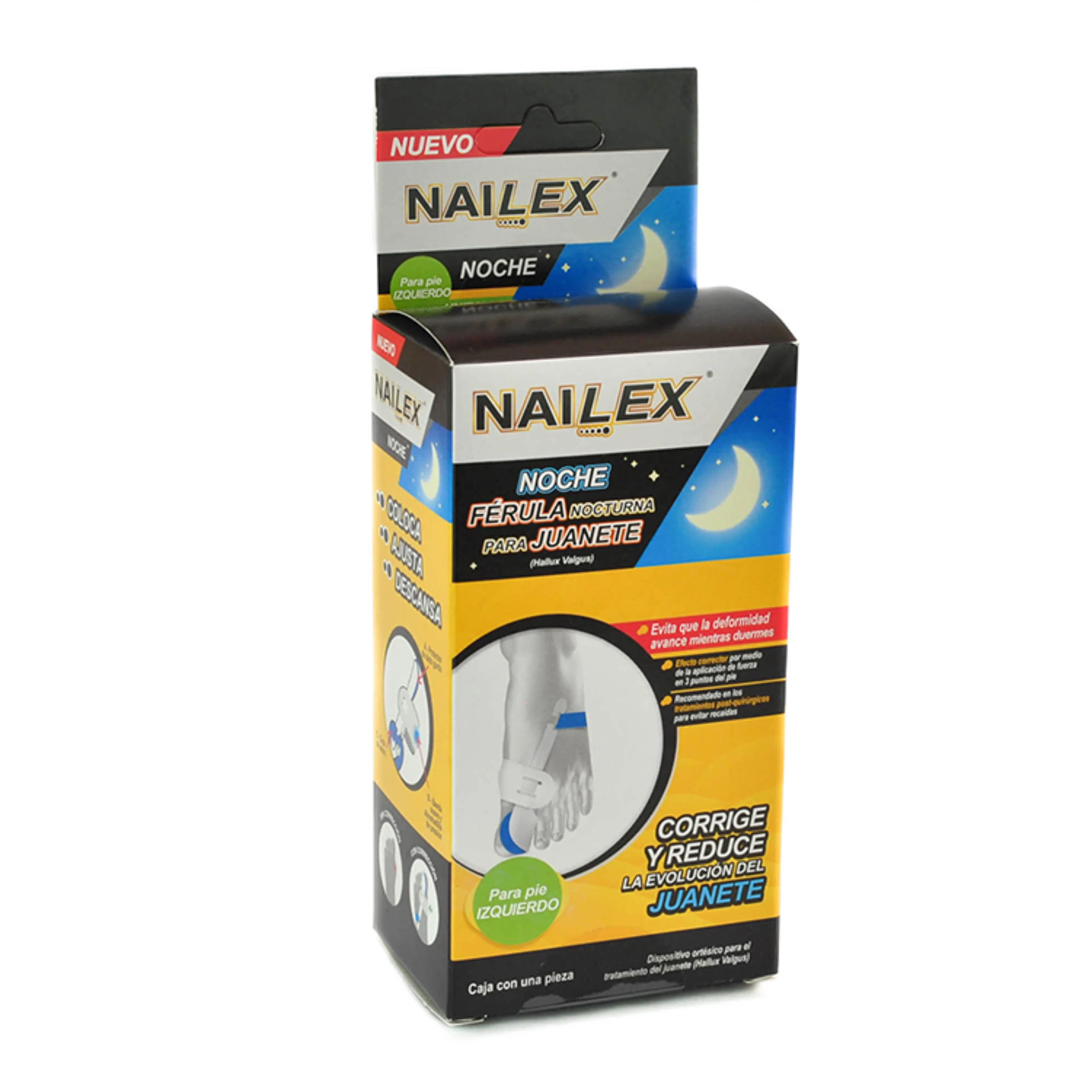 Nailex Férula Nocturna Para Juanete Pie Izquierdo 1 Pieza