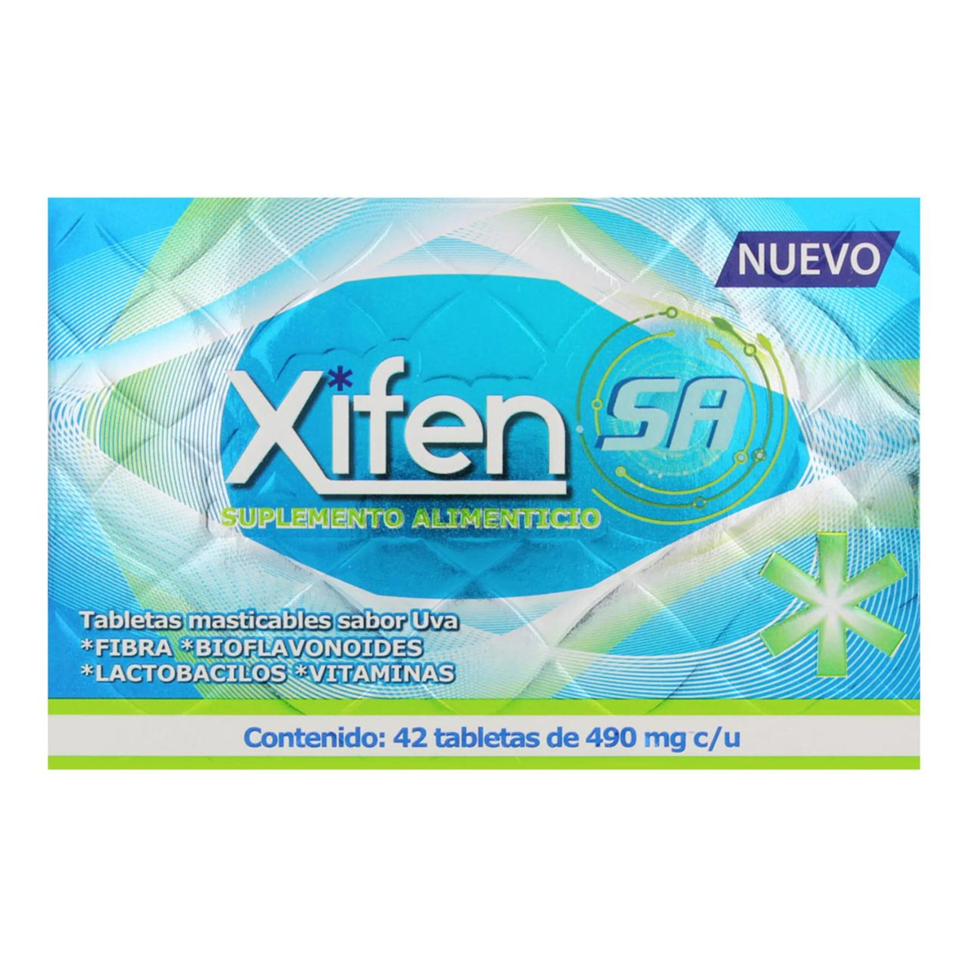 Xifer sa 490mg uva 42 tabletas masticables