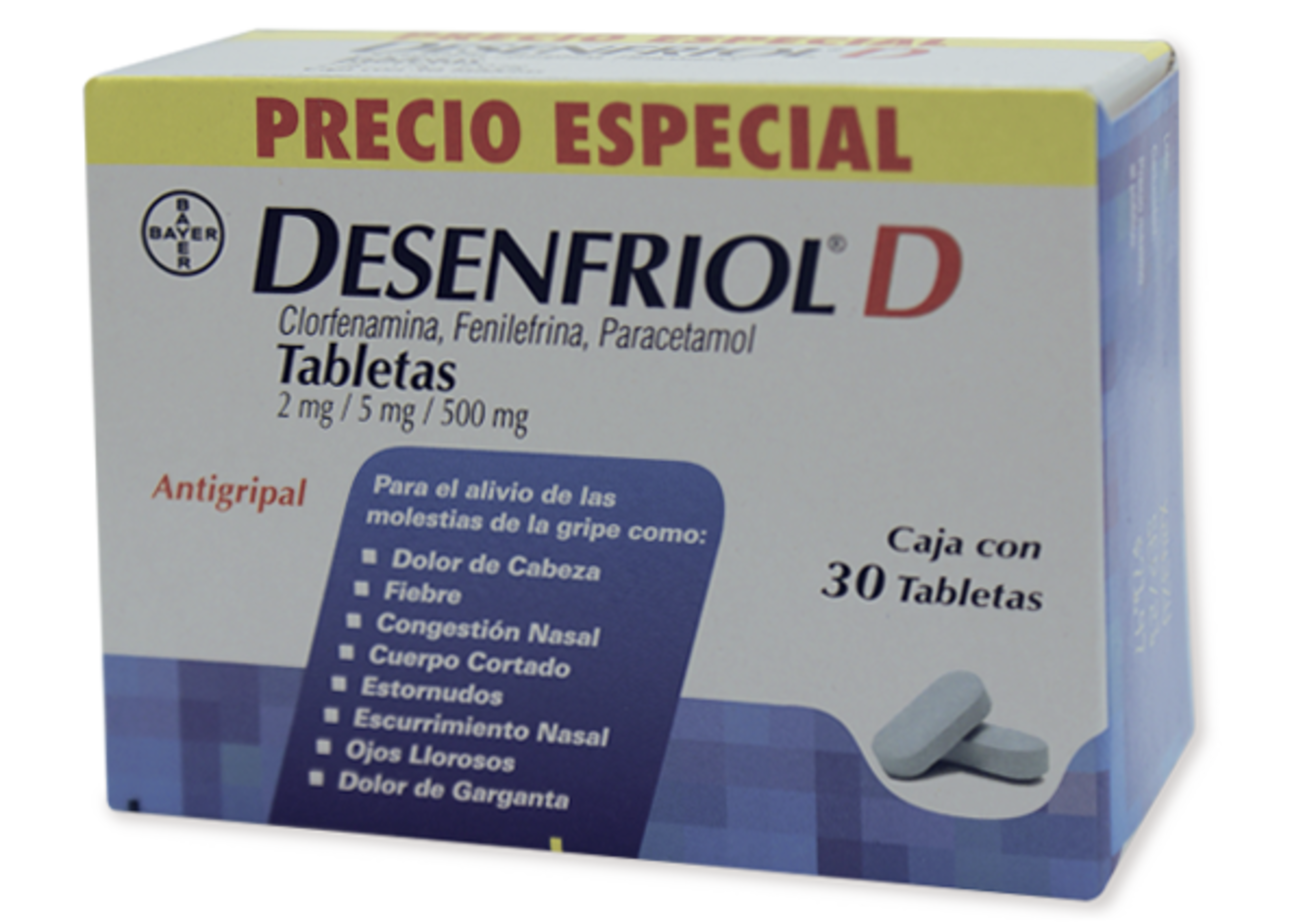 Desenfriol D 2/5/500 Mg Con 30 Tabletas