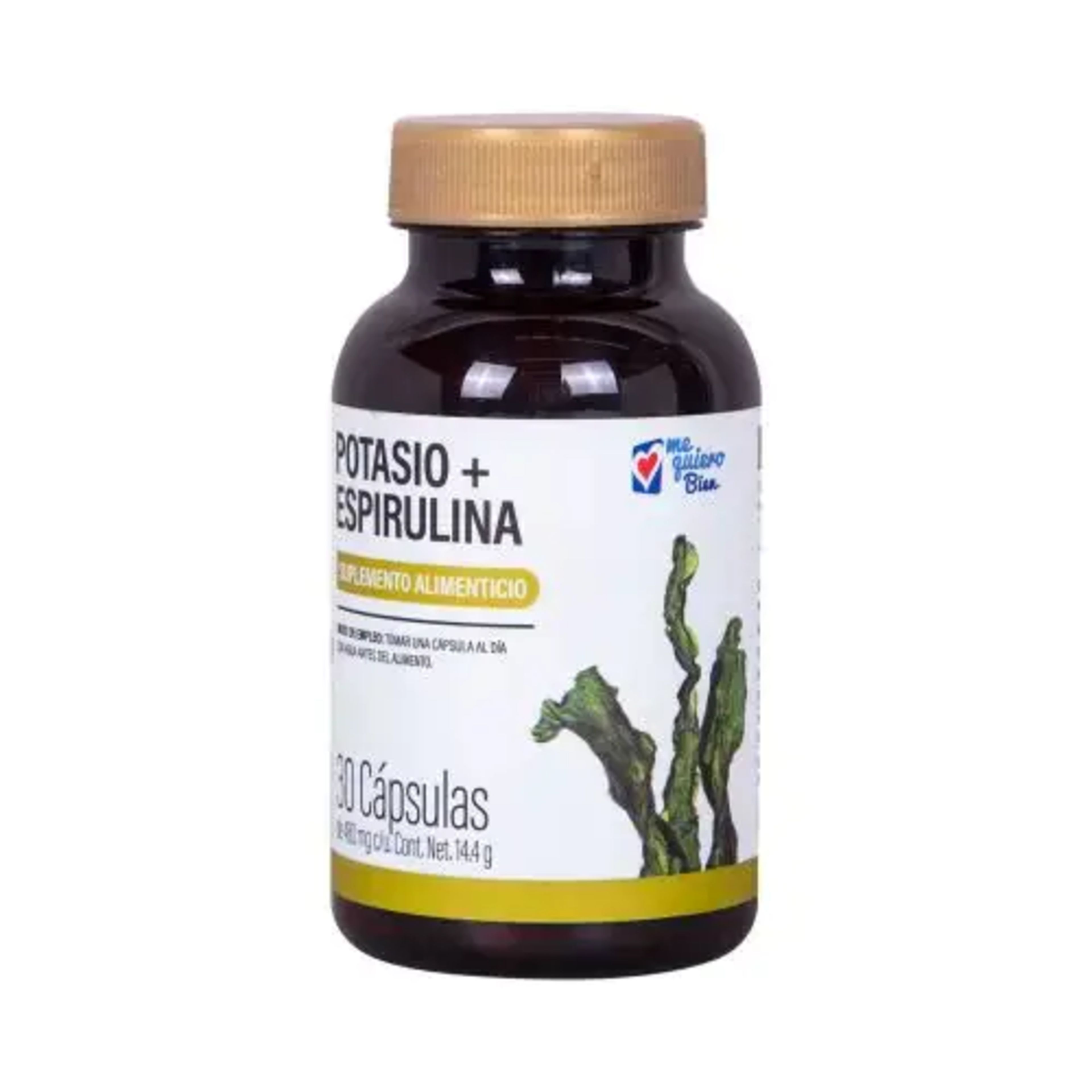 Potasio+espirulina 30 cápsulas 144g