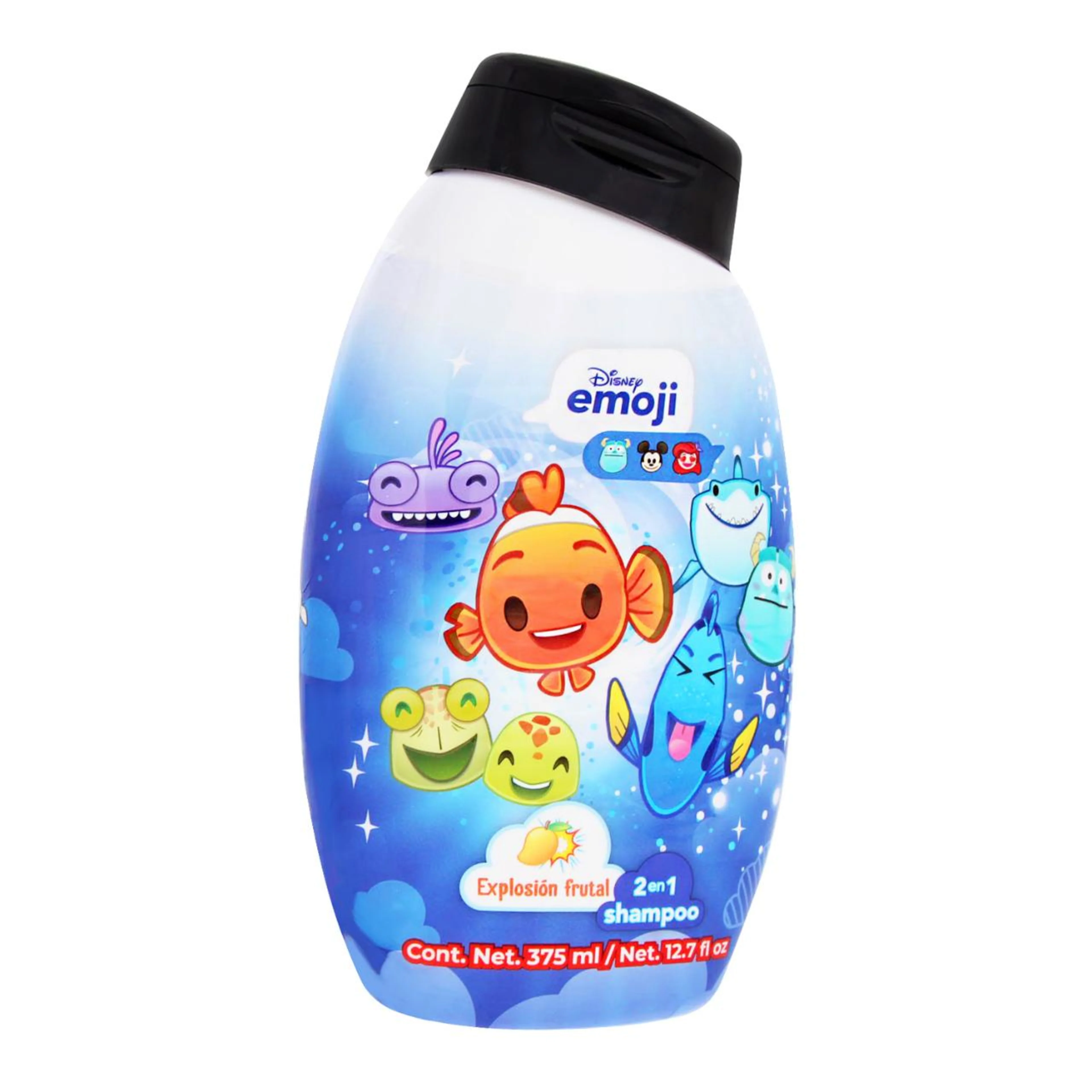 Shampoo disney emoji explosión frutal 375 ml.