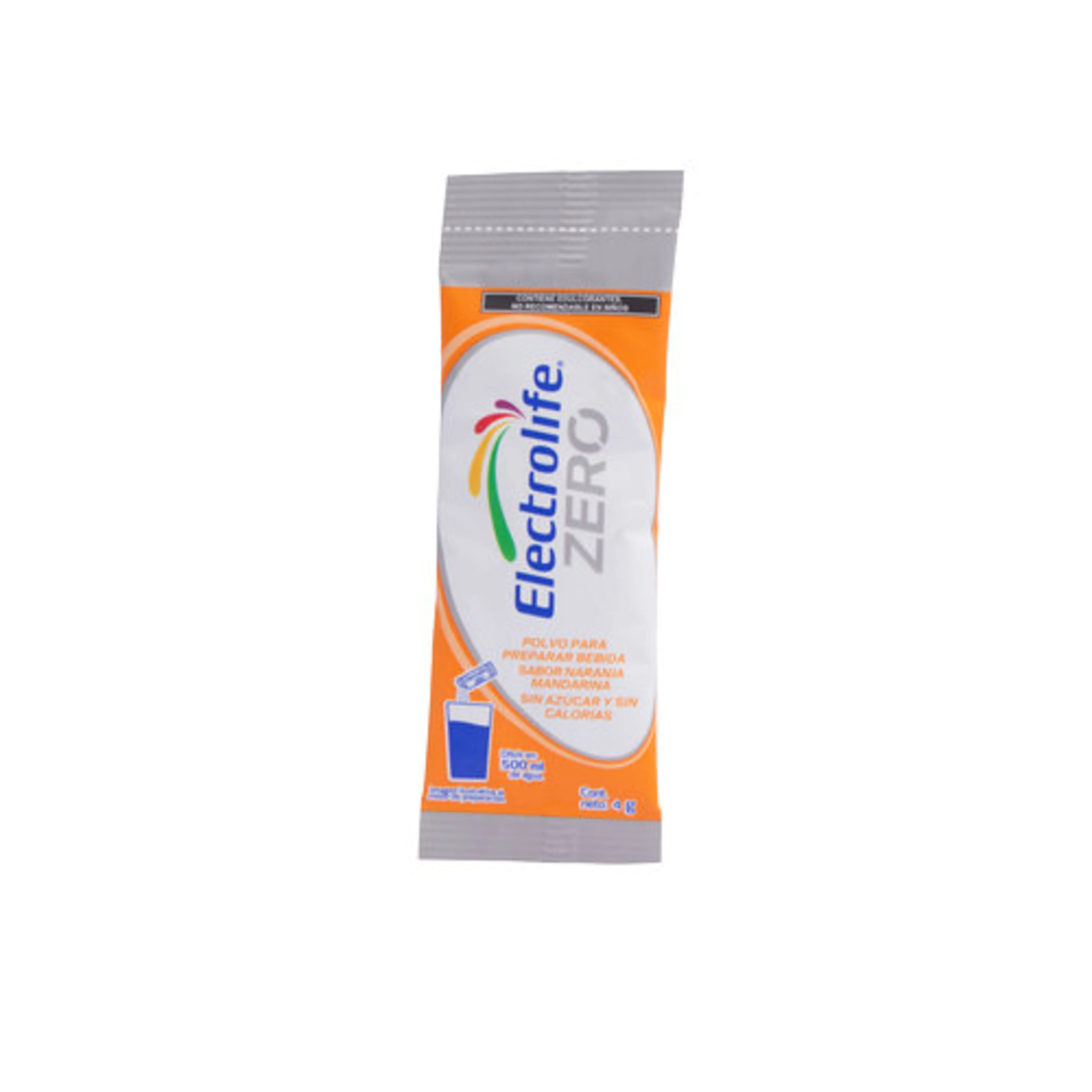 Electrolife Zero Sabor Naranja-Mandarina Con 12 Sobres