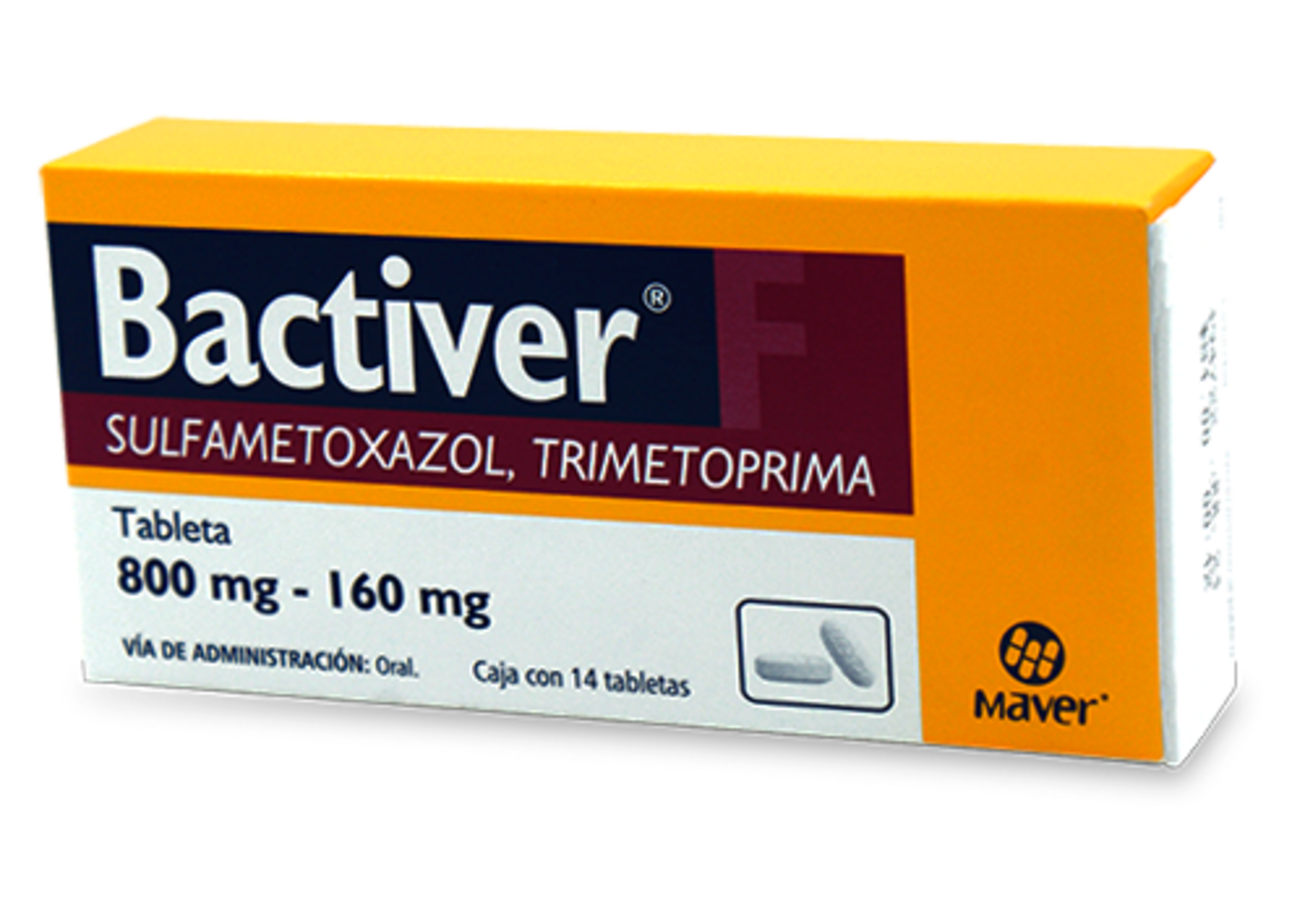 Bactiver Sulfametoxazol Trimetoprima 800/160 Mg Con 14 Tabletas