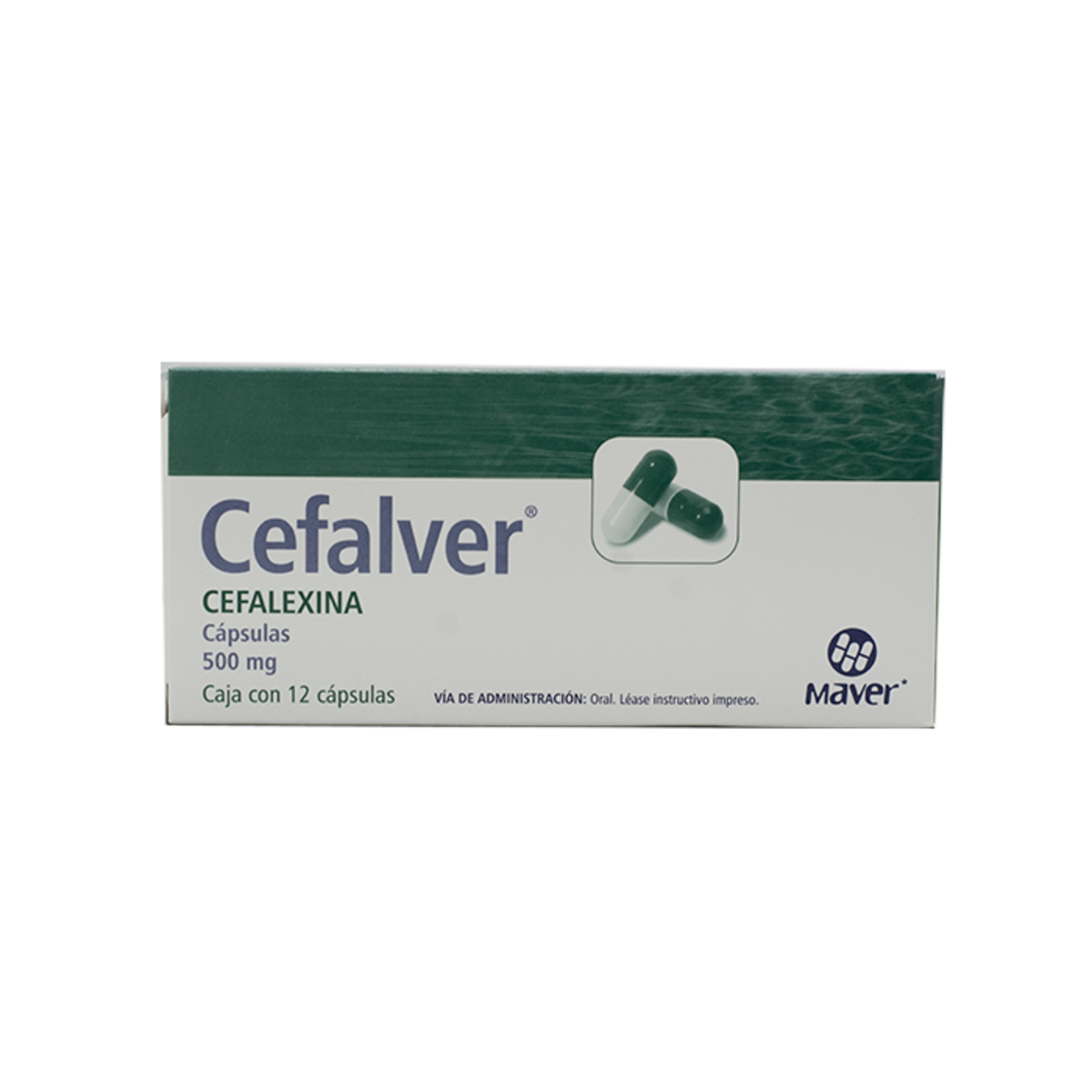 Cefalver Cefalexina 500 Mg Con 12 Cápsulas