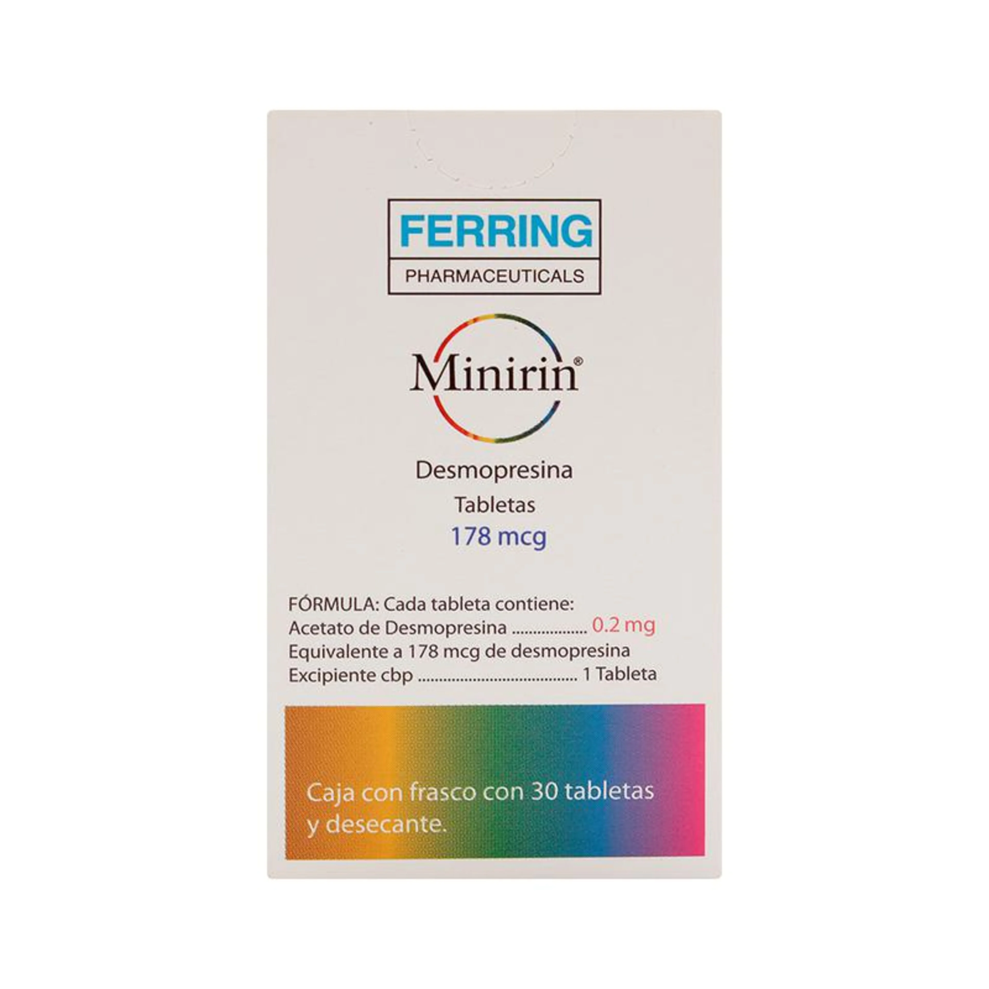 Minirin 0.2 Mg Con 30 Tabletas