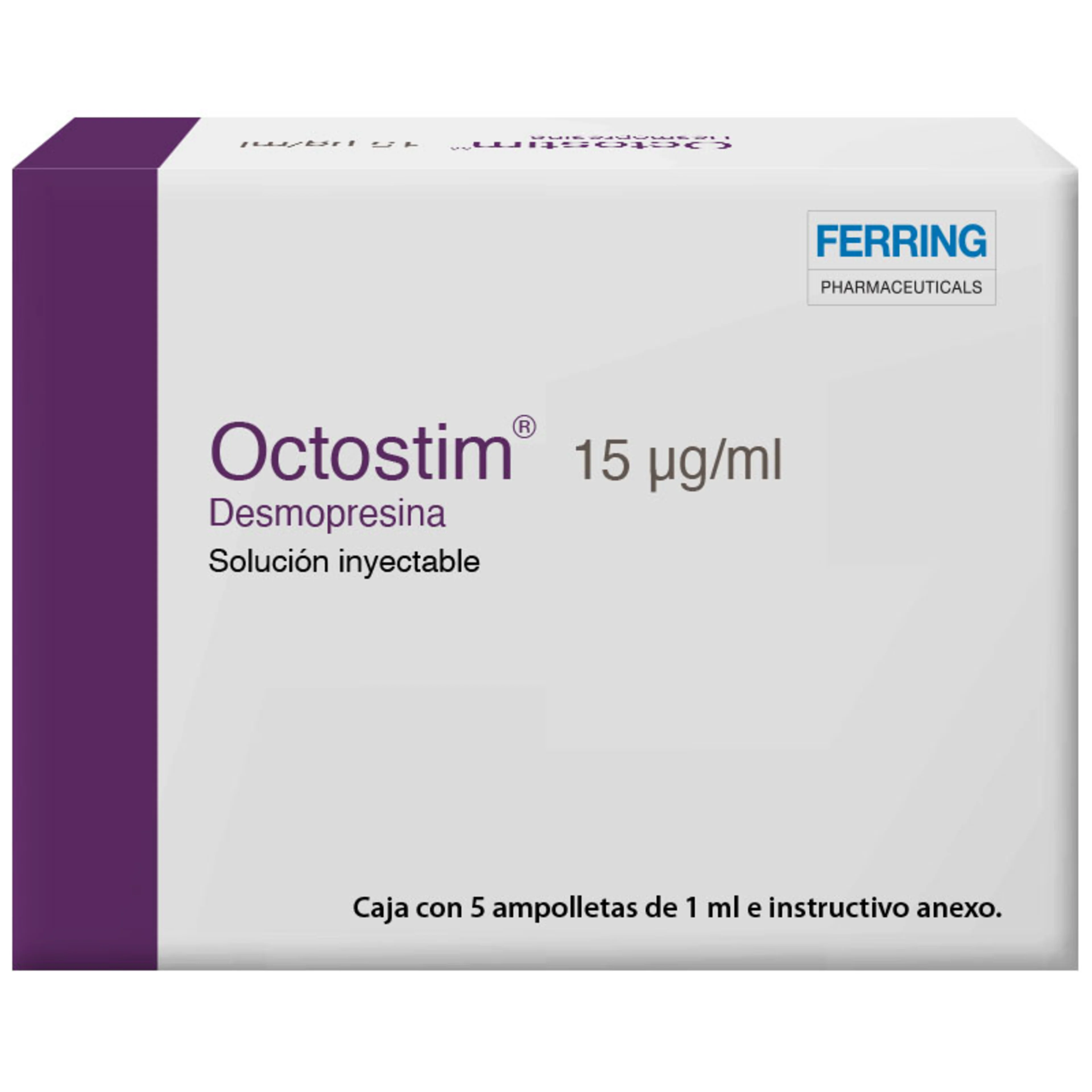 Octostim 15 Mcg Con 5 Ampolletas