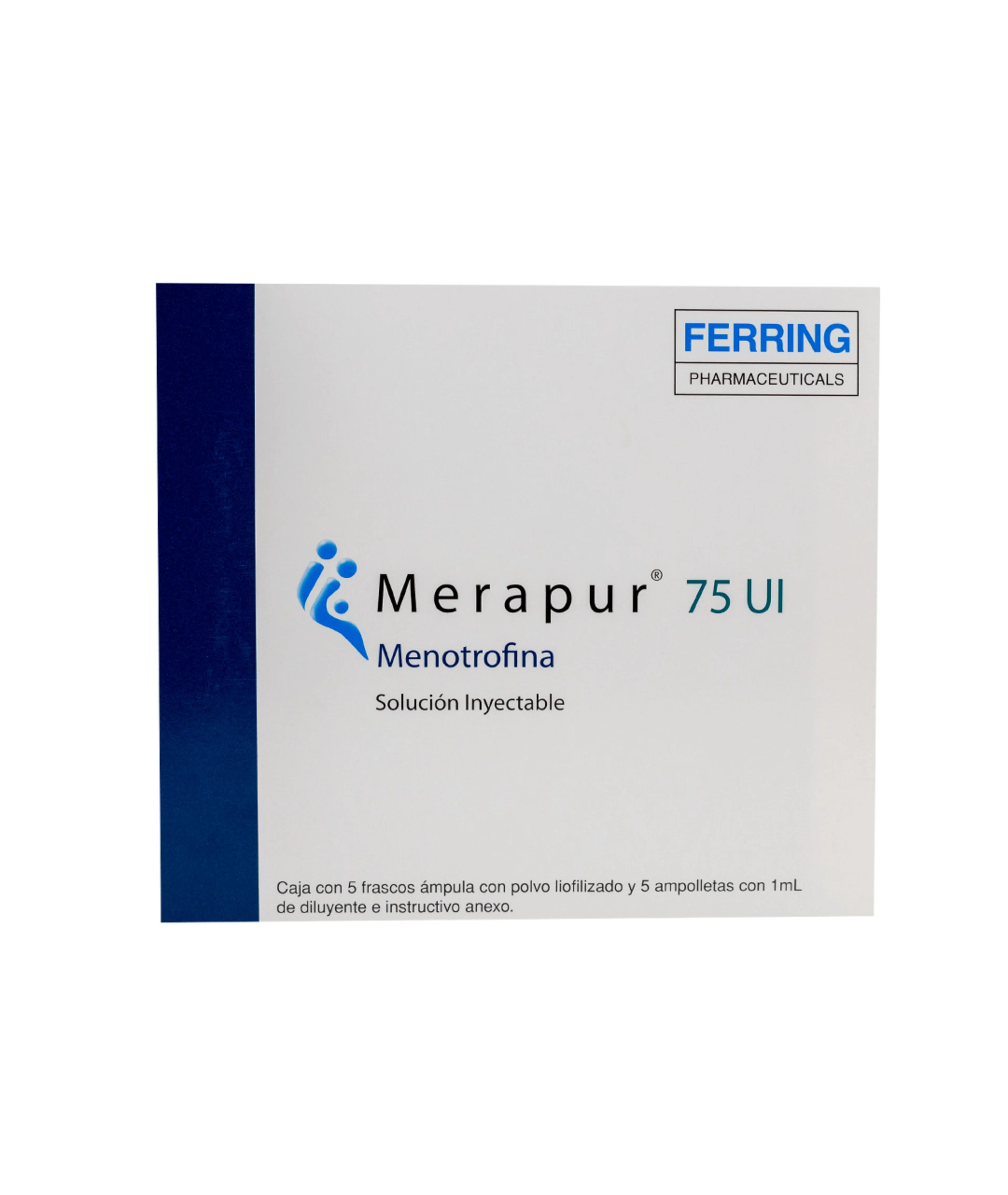 Merapur 75 Ui Solución Inyectable Con 5 Frascos Ámpula De 1 Ml