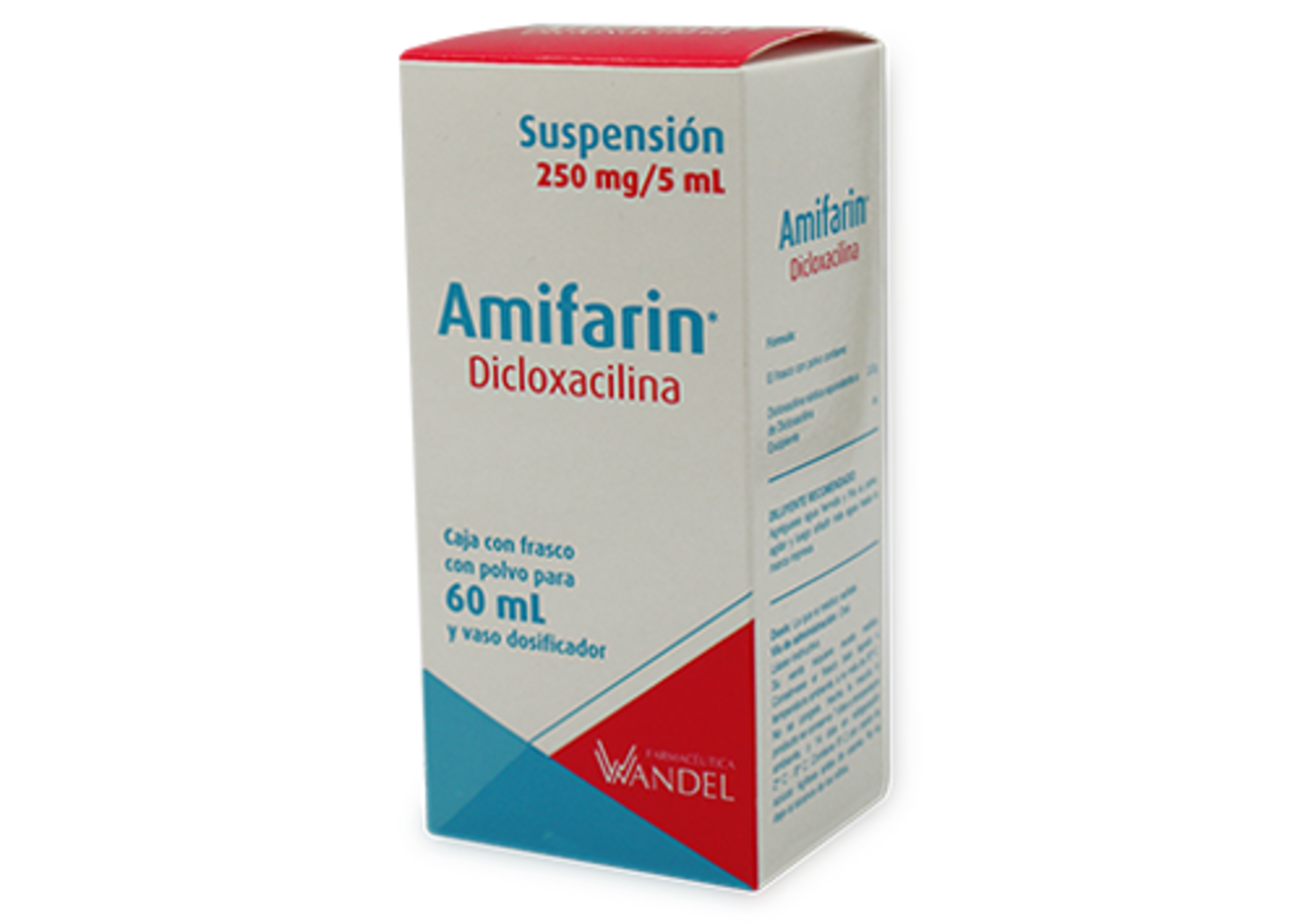 Amifarin Dicloxacilina 250 Mg Con 60 Ml De Suspensión
