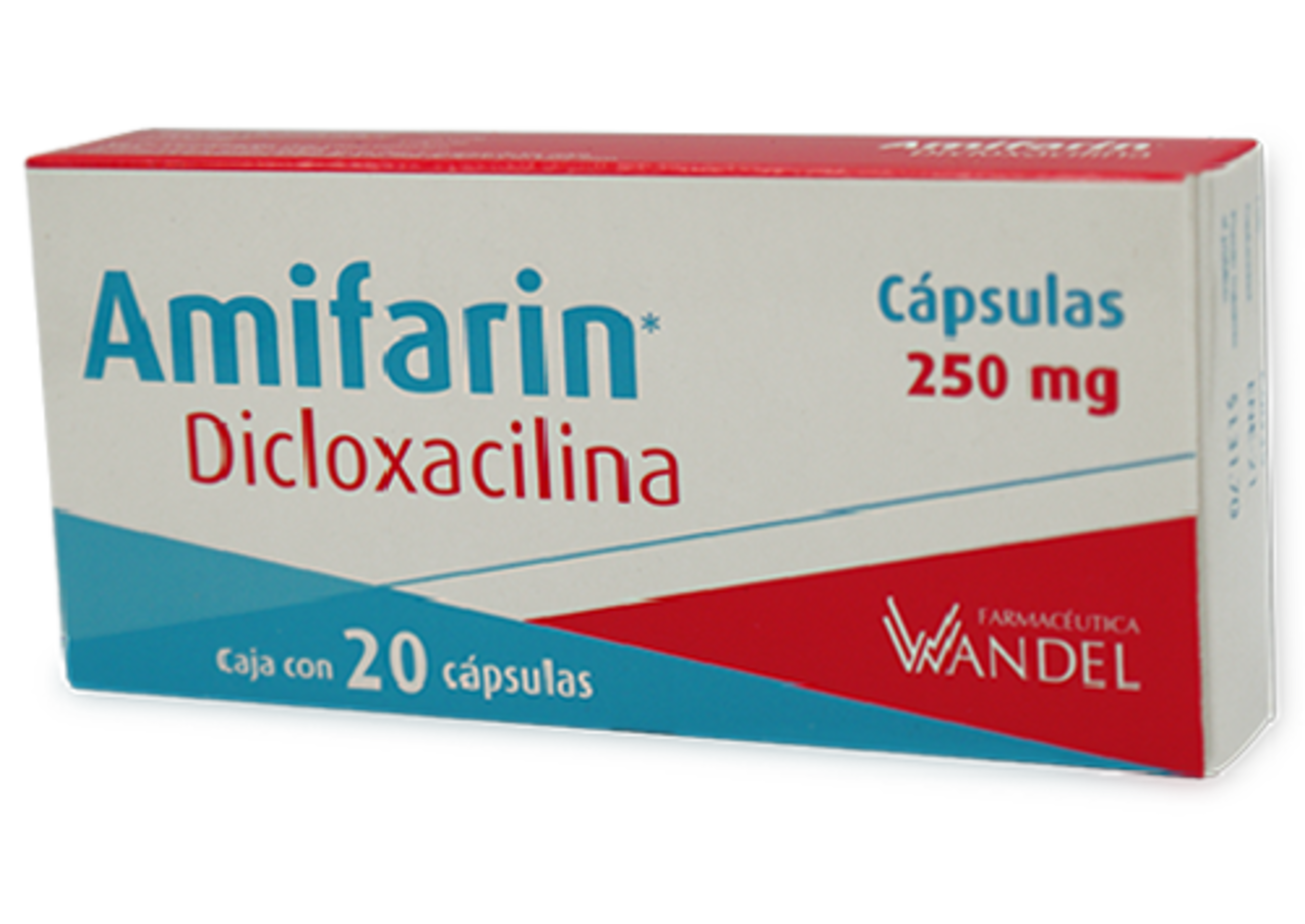 Amifarin Dicloxacilina 250 Mg Con 20 Cápsulas