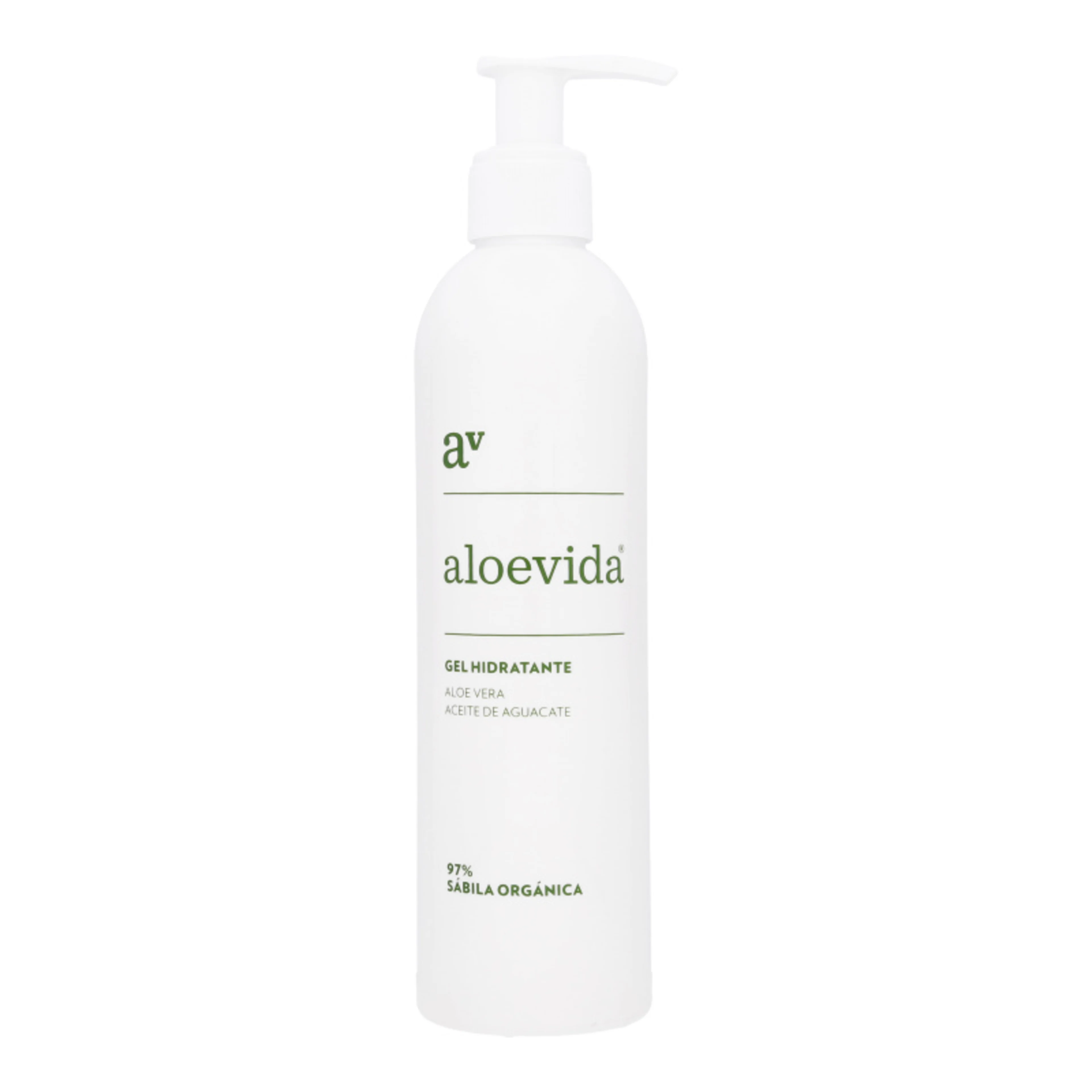 Aloevida gel hidratante con aloe vera y aceite de aguacate – 97% sábila orgánica 270 ml botella
